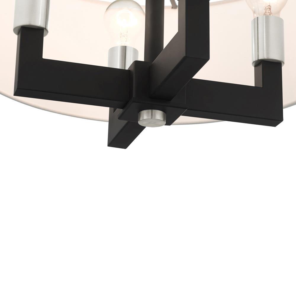 Livex Lighting Cresthaven 4 - Light Chandelier in  Black