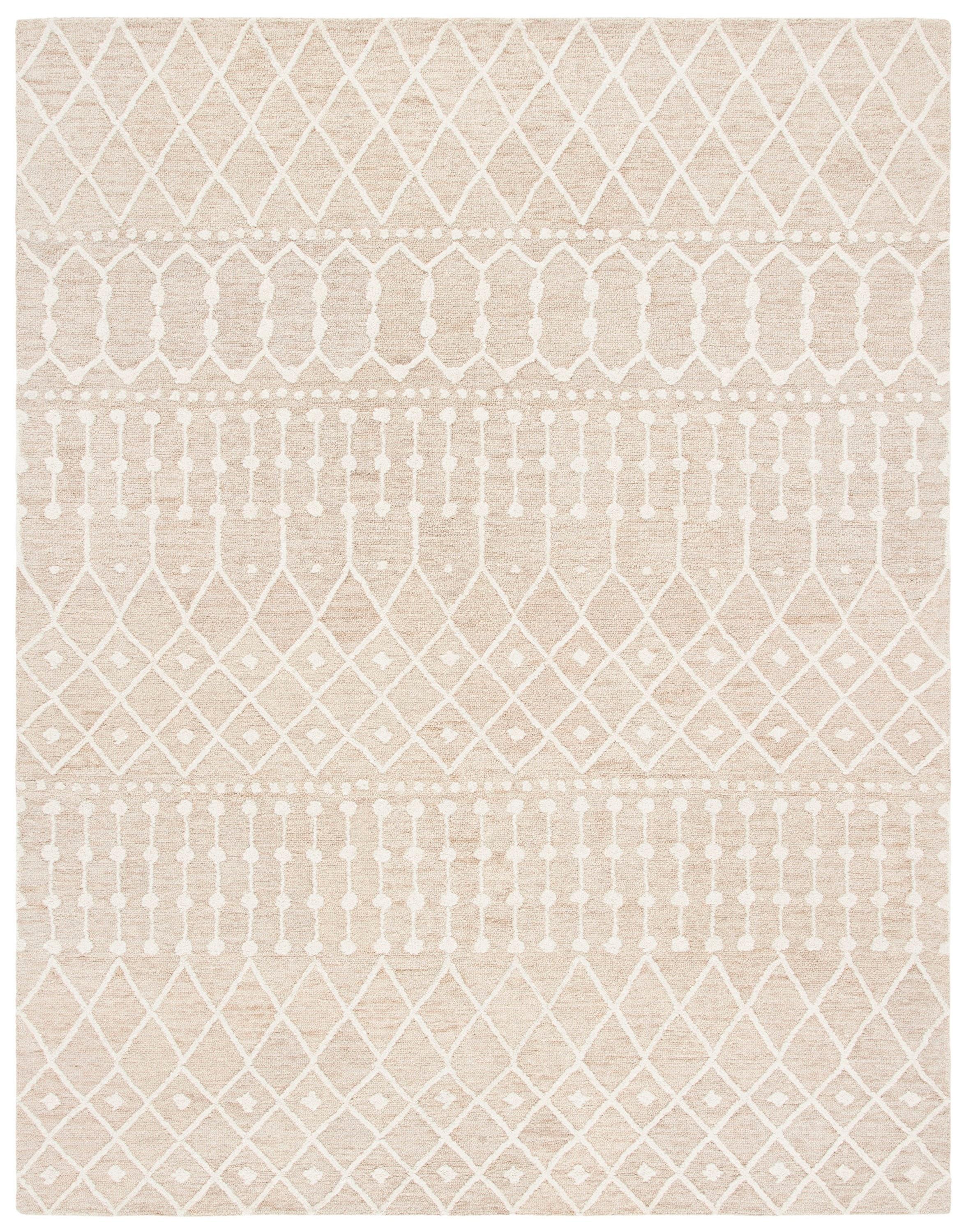 Blossom BLM115 Hand Tufted Area Rug - Beige/Ivory - 8'x10' - Safavieh.