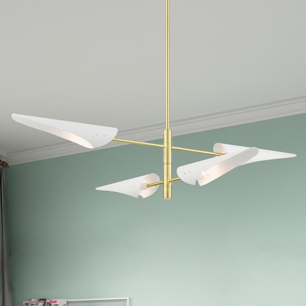Livex Lighting Capistrano 4 - Light Pendant in  Satin Brass