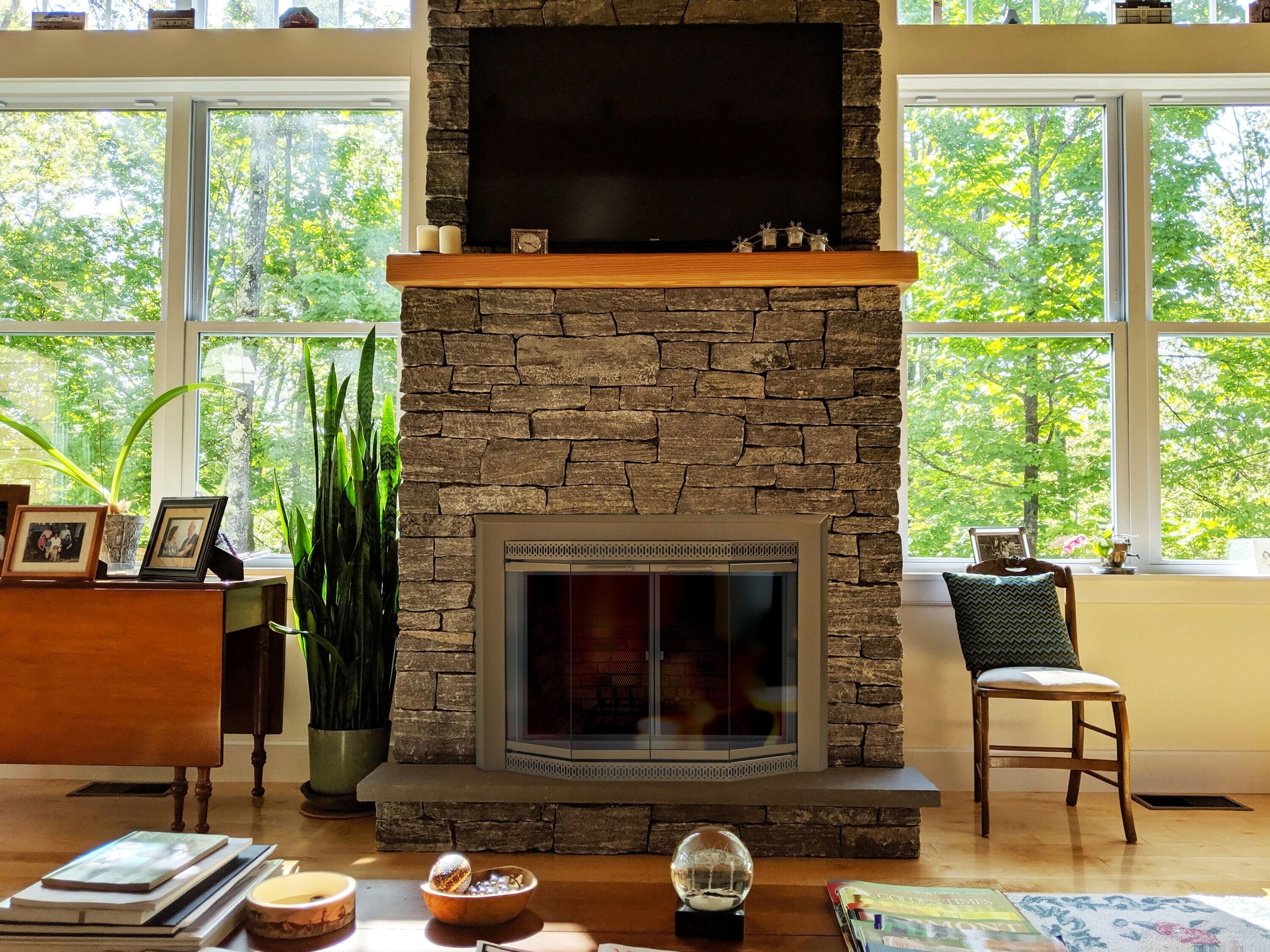 Gavin Small Heritage Brass Fireplace Glass Doors