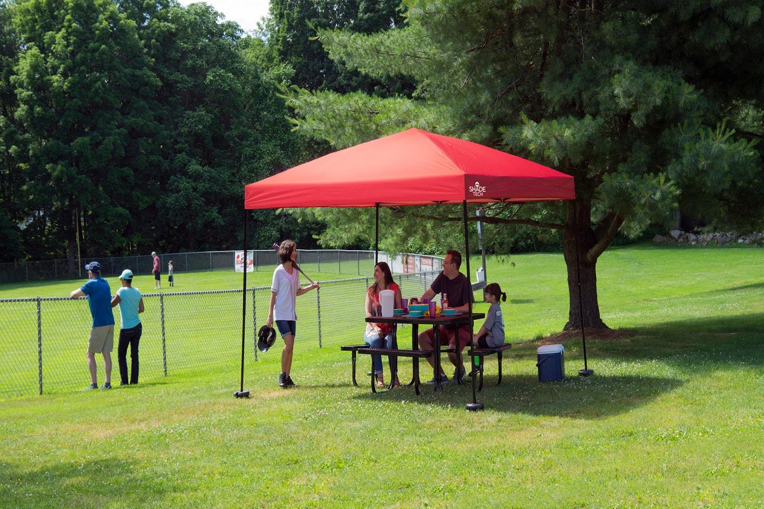 QuikShade Shade Tech 10 Ft. W x 10 Ft. D Steel Pop-Up Canopy