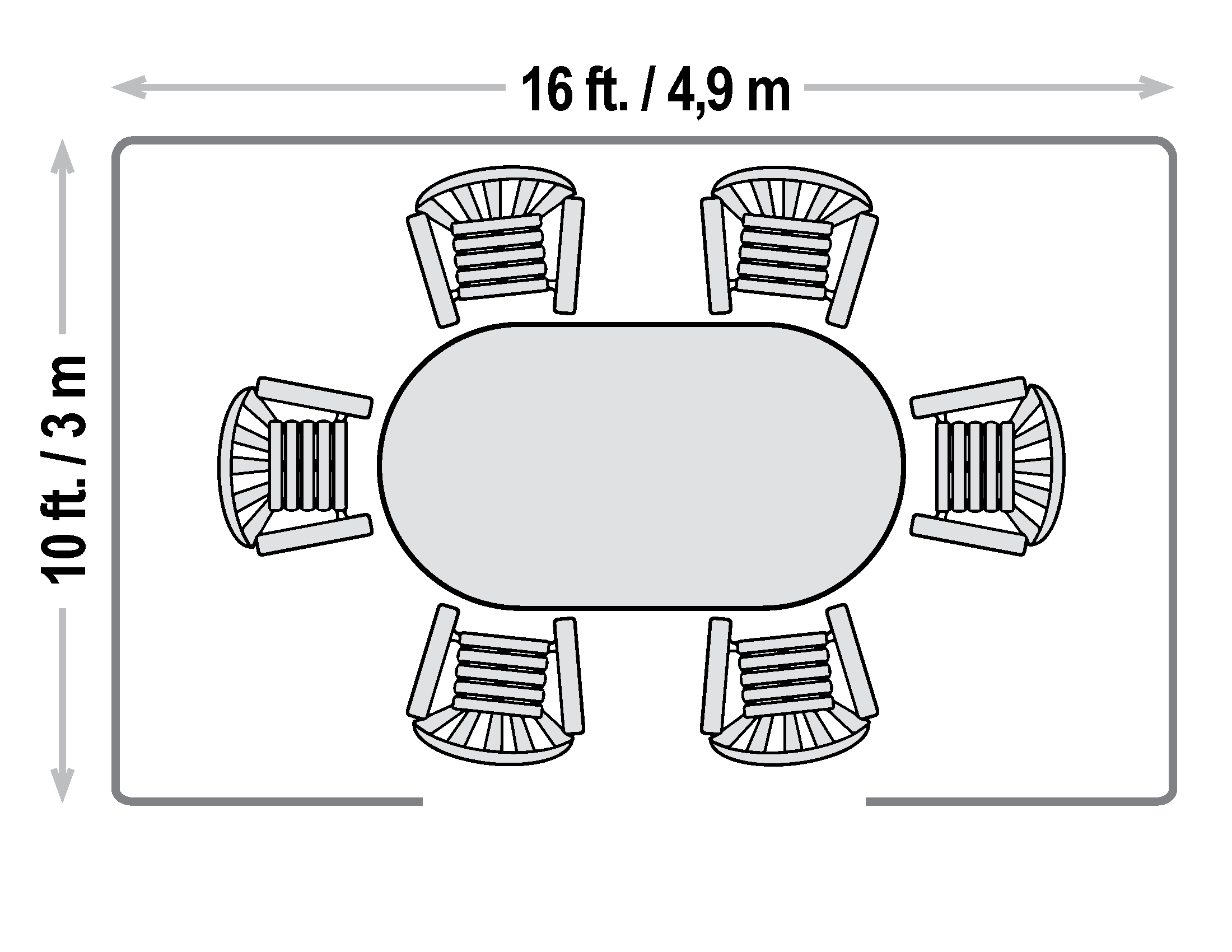 Sojag Charleston 16 Ft. W x 10 Ft. D Aluminum Patio Gazebo