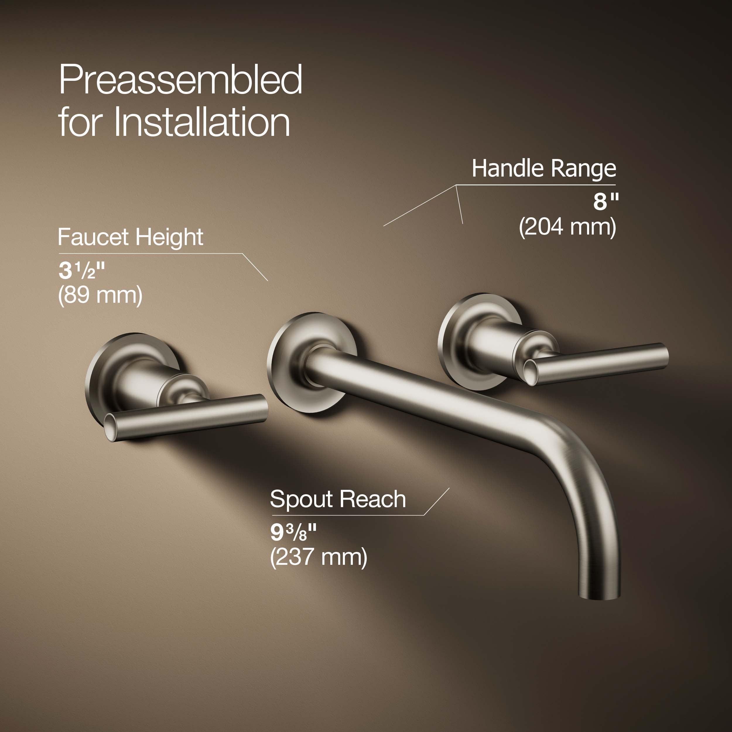 Purist® Wall Mounted Bathroom Faucet