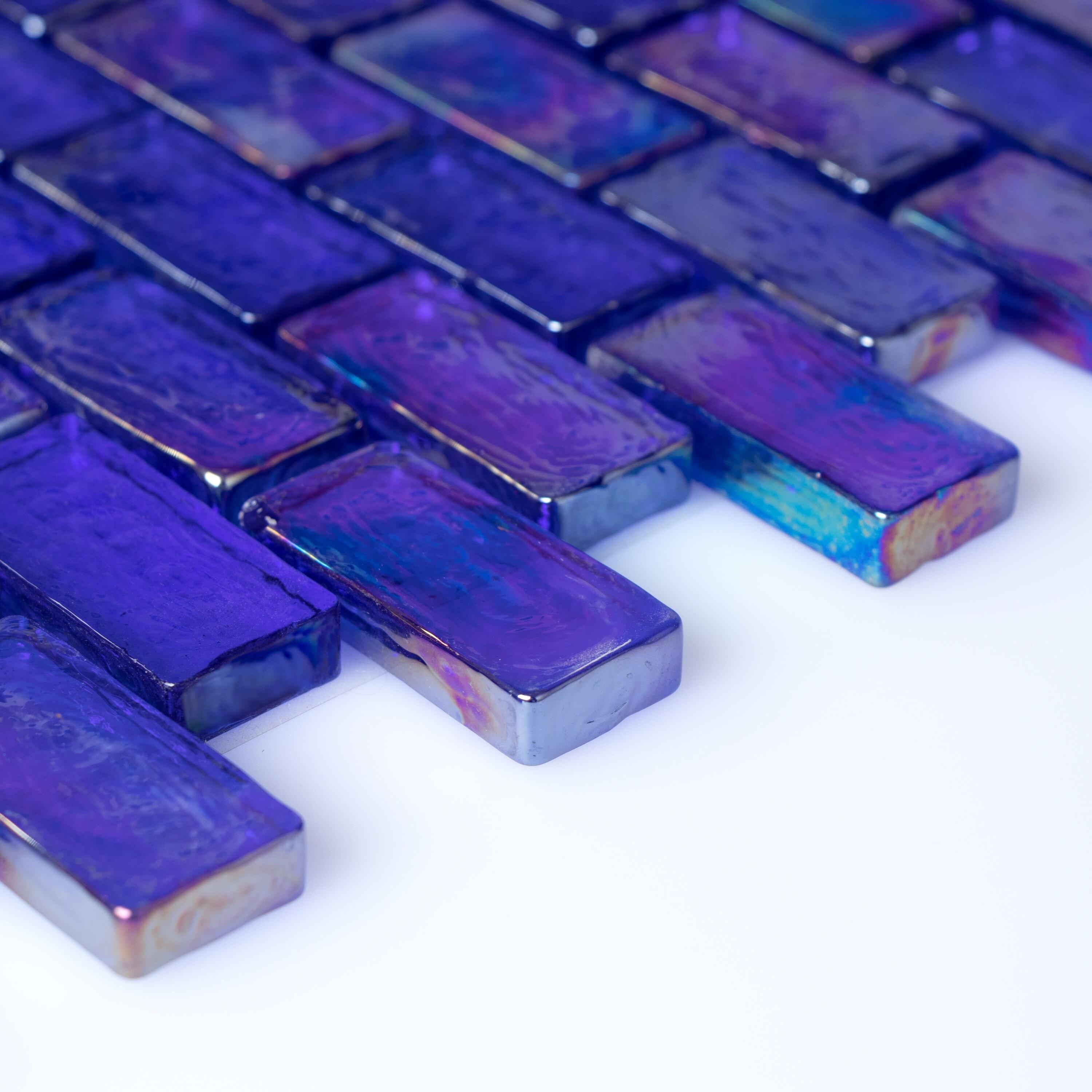 Swimming Pool 0.75" x 1.65"Straight Edge Glass Brick Joint Tile