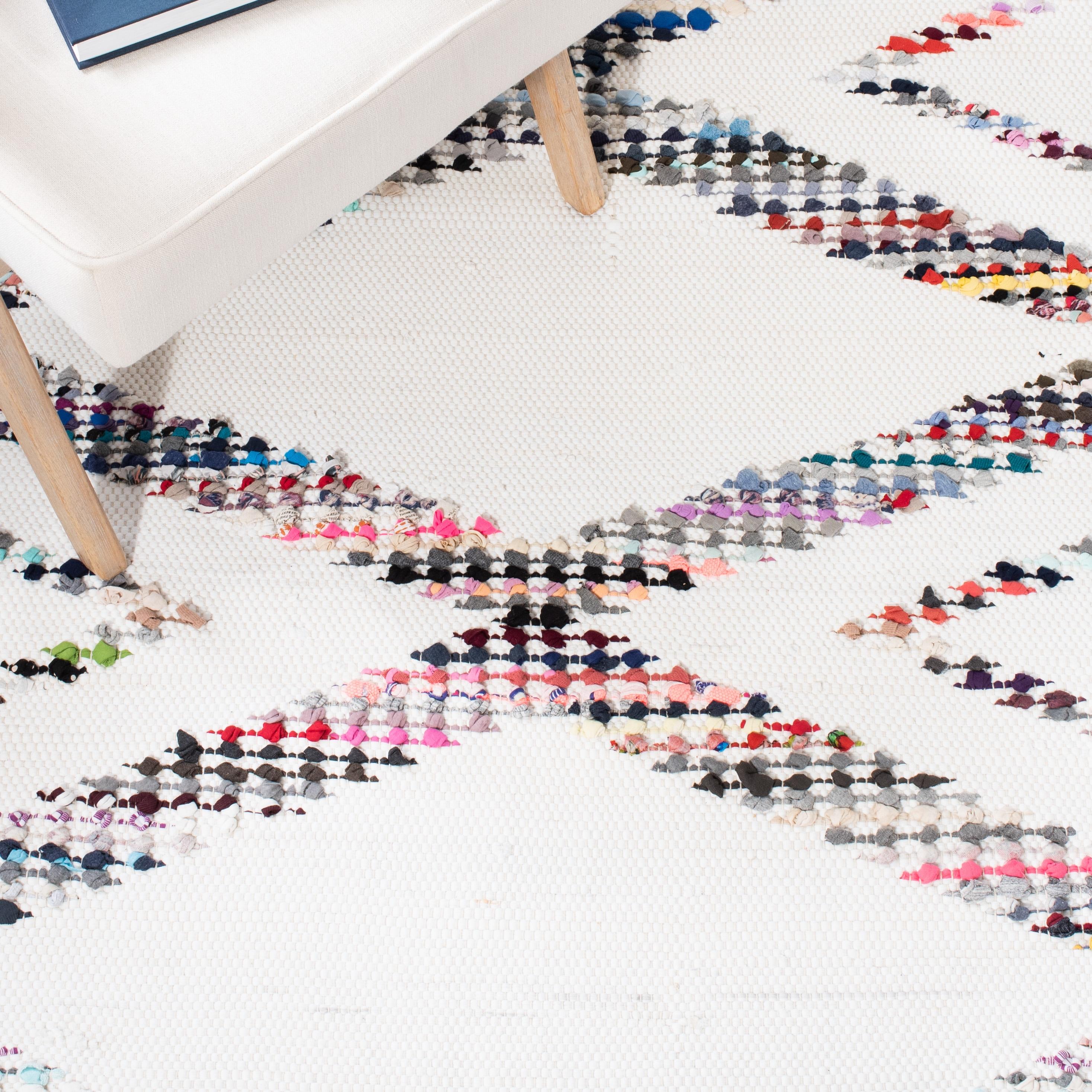 Montauk MTK815 Hand Woven Area Rug - Ivory/Blue - 5'x8' - Safavieh.