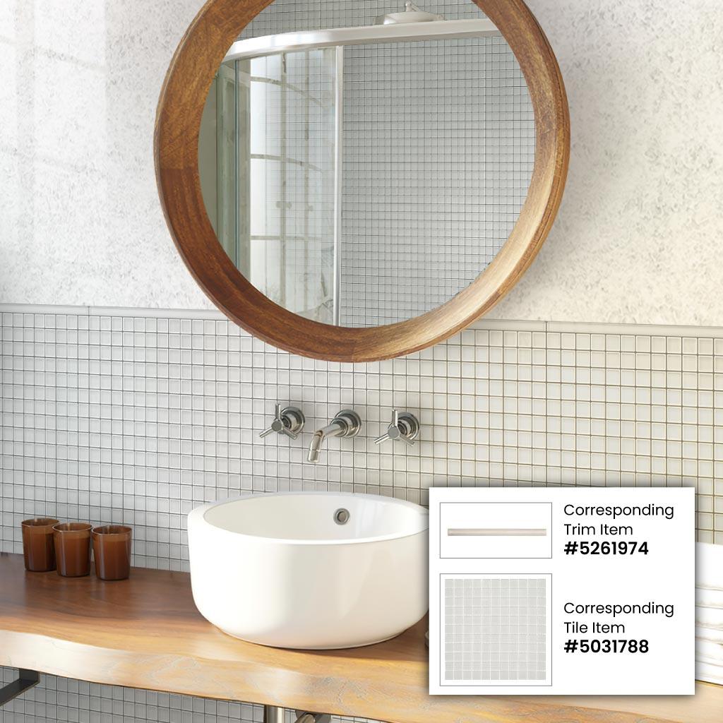 Apollo Tile 11.8" X 11.8" Matte Finished Glass Mosaic Tile