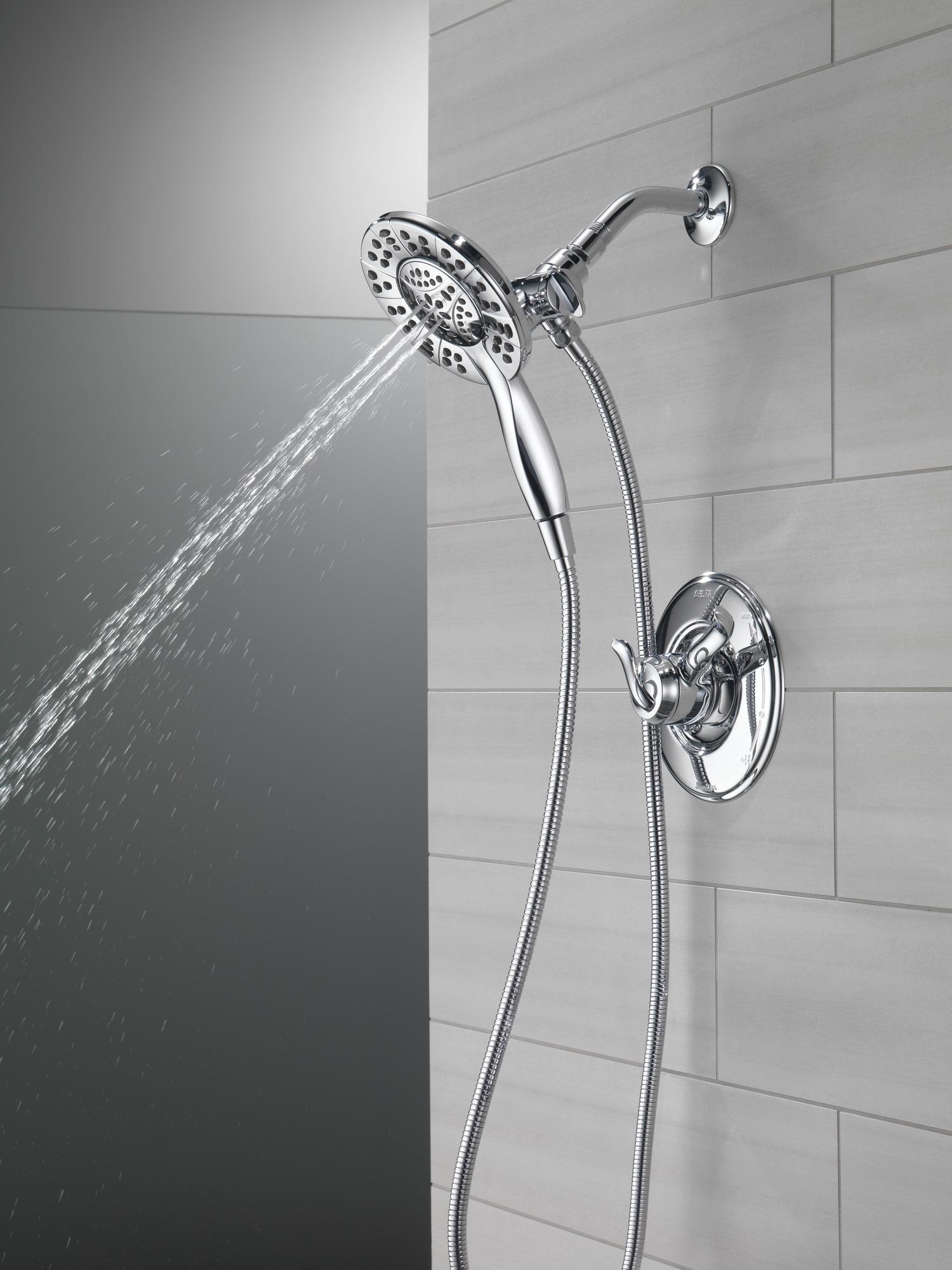 In2ition 2-in-1 Dual Hand Held Shower Head, 3-Spray Detachable Round Shower Head 1.75 GPM