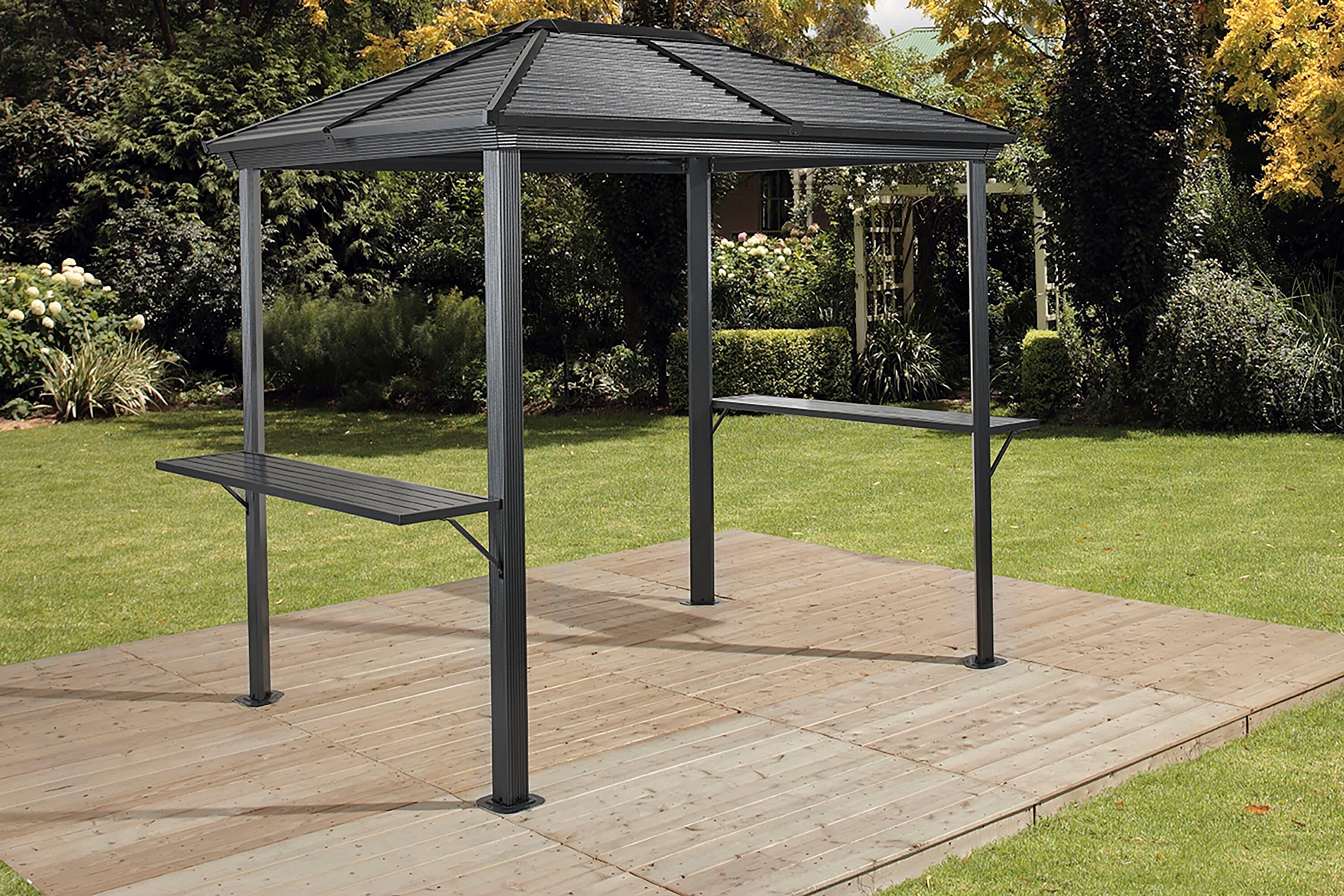 Ventura 7 Ft. W x 5.5 Ft. D Metal Grill Gazebo