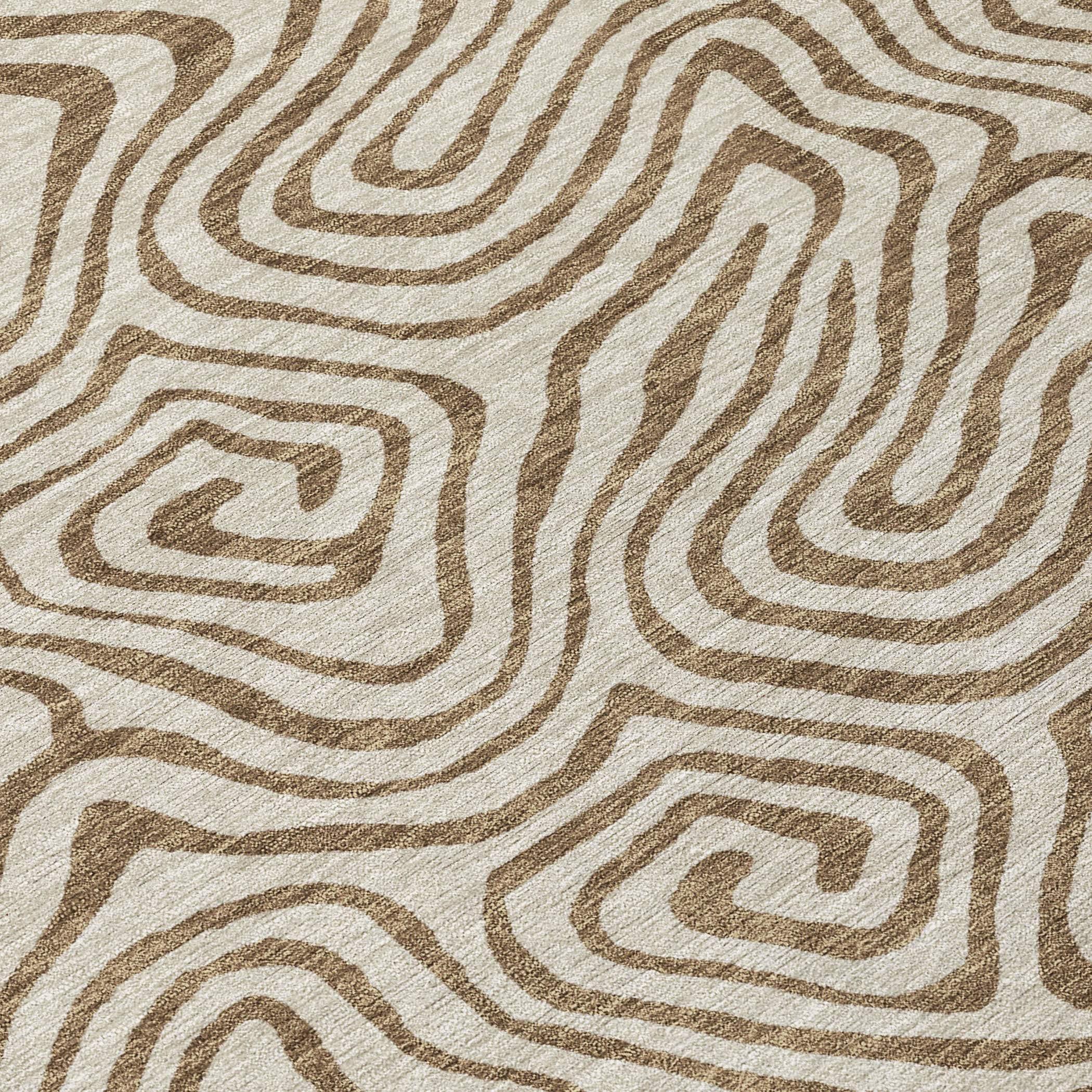 Machine Washable Indoor/Outdoor Chayden ACN1031 Beige Rug
