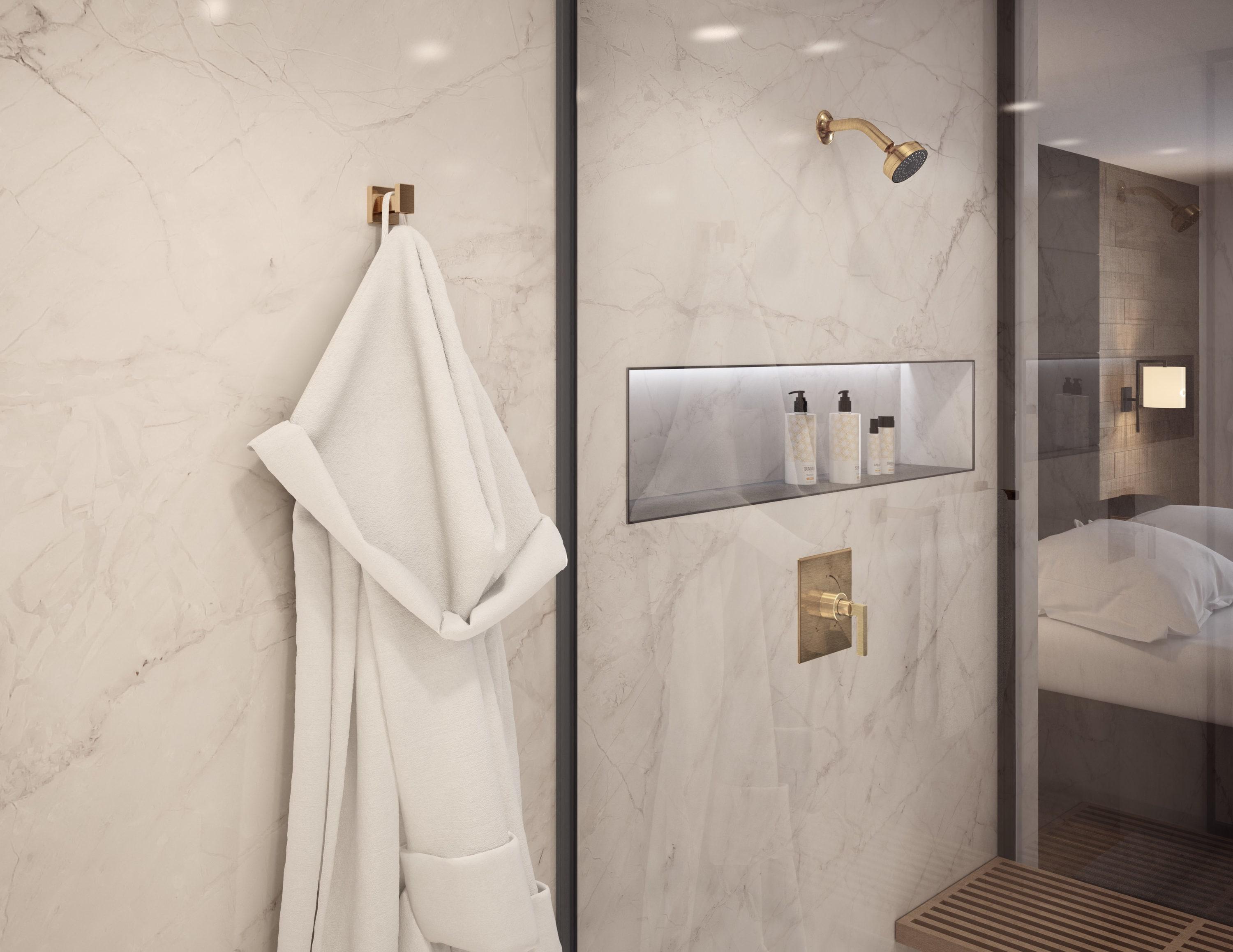 Duro Wall Mounted Robe Hook with Installation Hardware