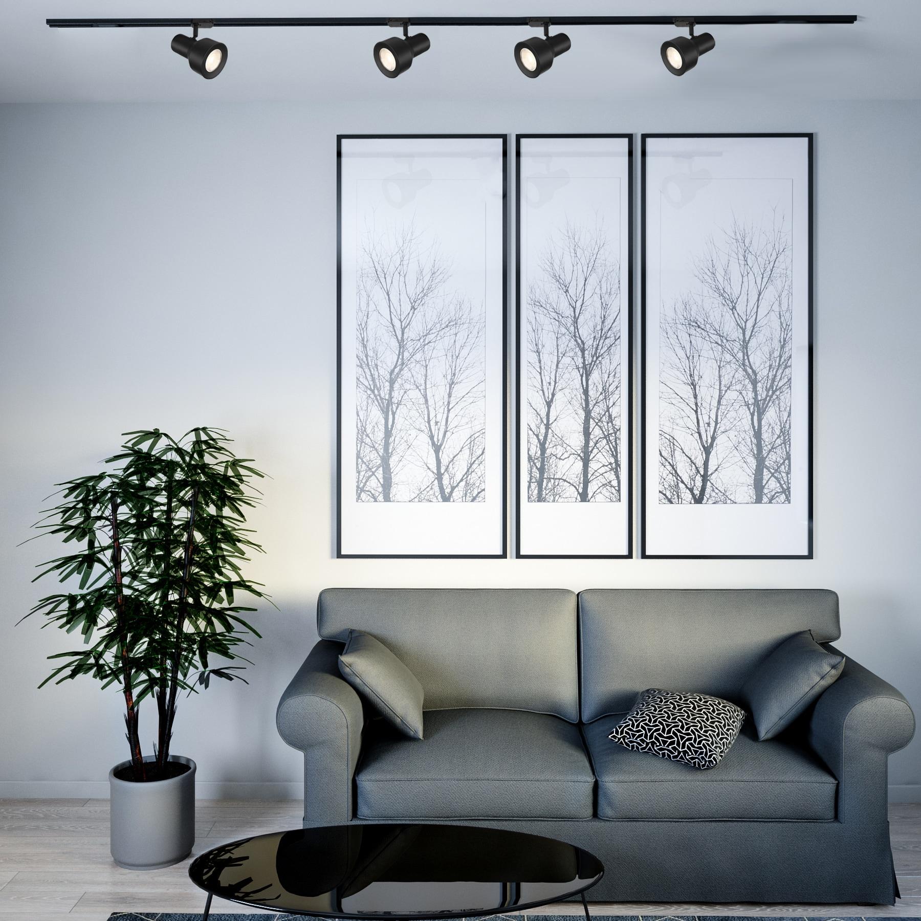 Envirolite Matte Black LED Step Head Track Light