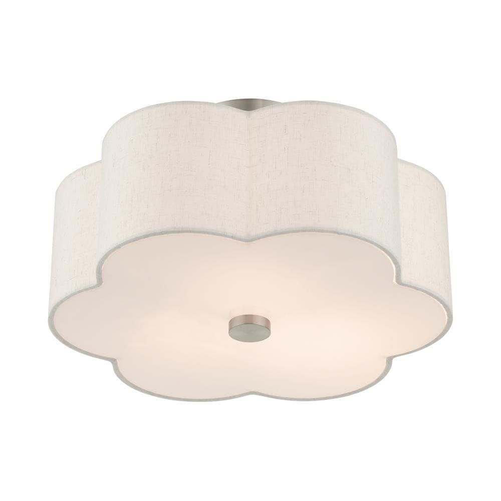 Livex Lighting Solstice 3 - Light Semi-Flush Mount in  Brushed Nickel