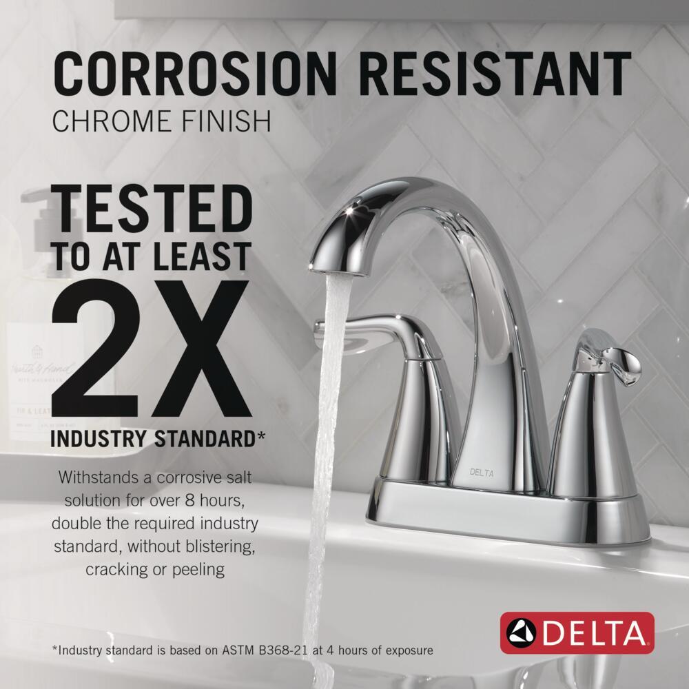 Arvo Centerset Bathroom Faucet with Drain Assembly, 2-handle Bathroom Sink Faucet