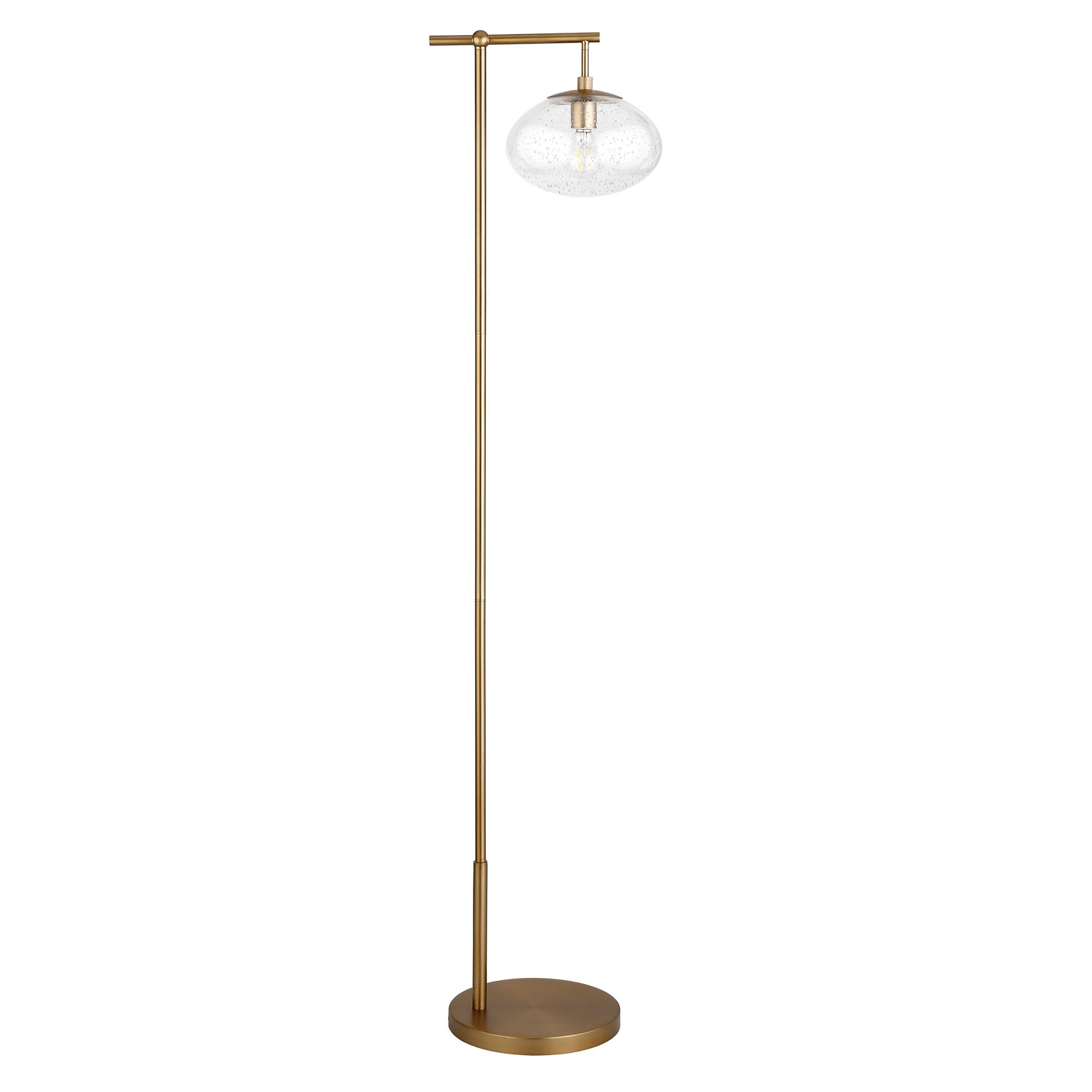 Evelyn&Zoe 68" Gold Floor Lamp