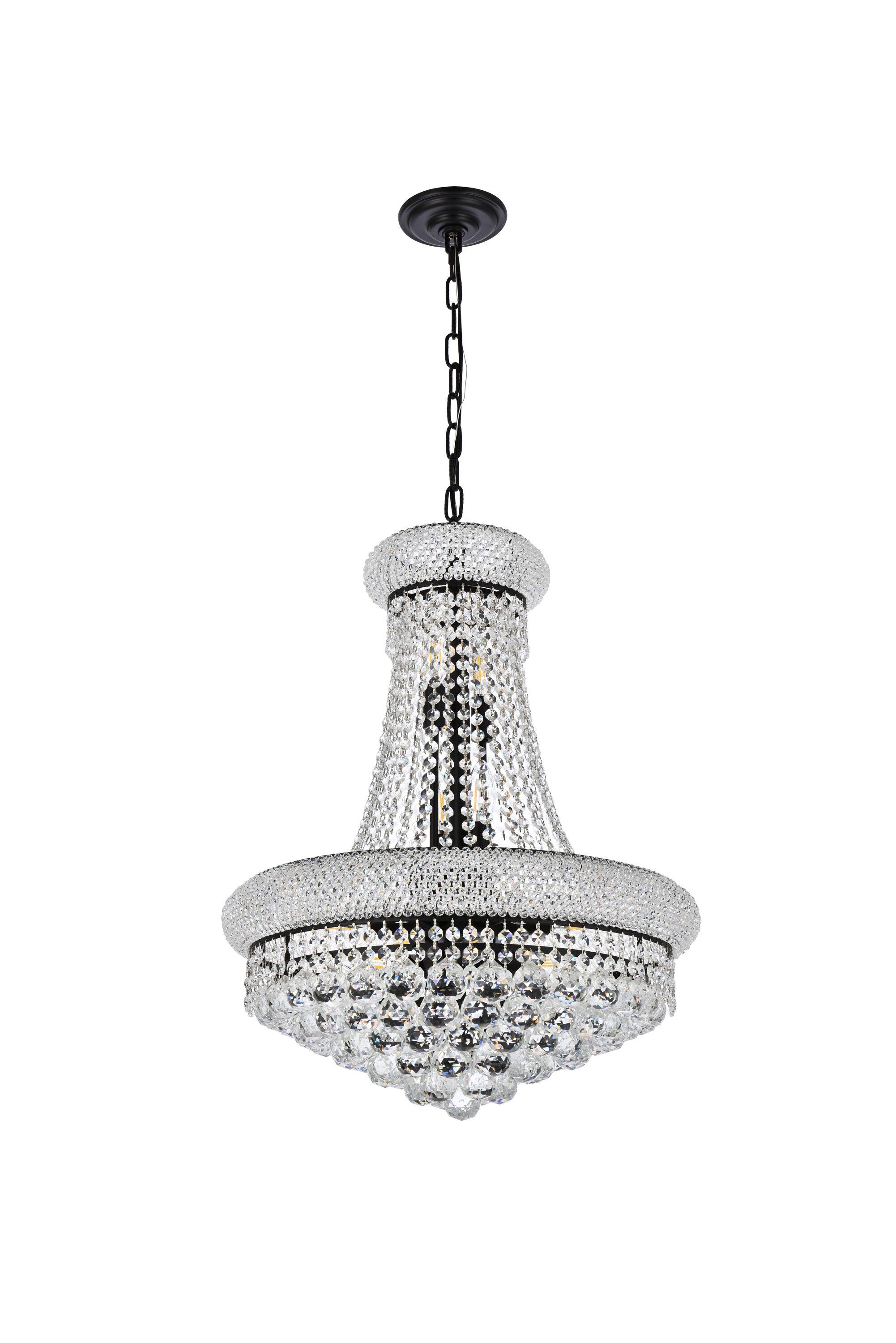 Elegant Lighting Primo 14 - Light Chandelier in  Black