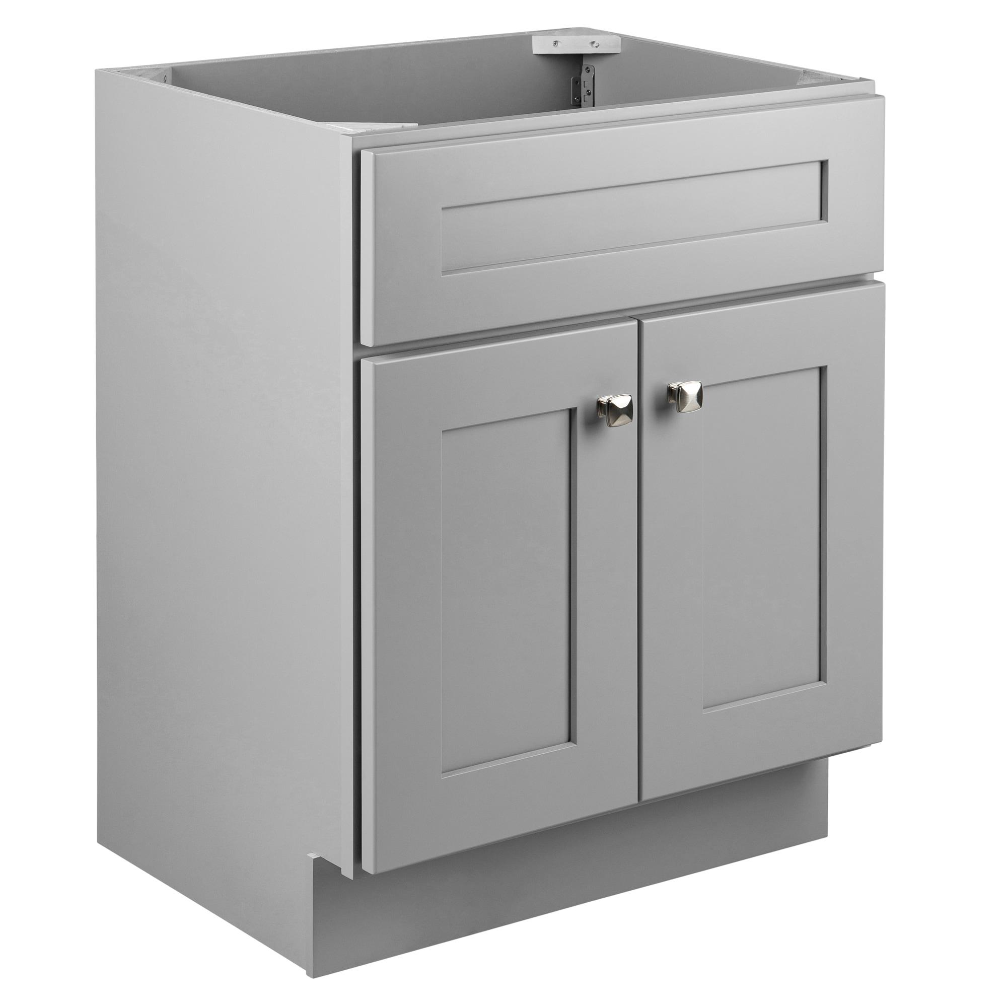 Brookings 24 Inch Bathroom Vanity, Ready to Assemble, Solid Wood, Sherwin Williams – Design House, 587063