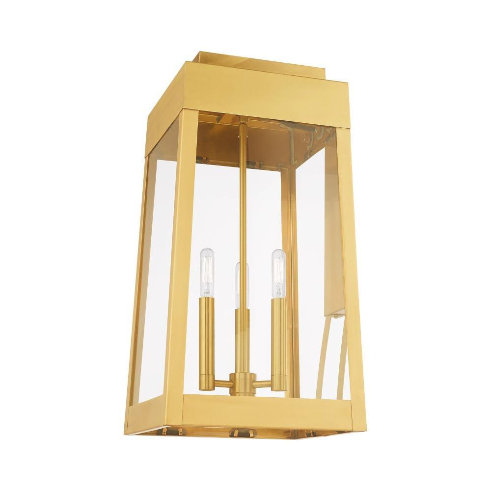 Livex Lighting Oslo 3 - Light Wall Light in  Satin Brass