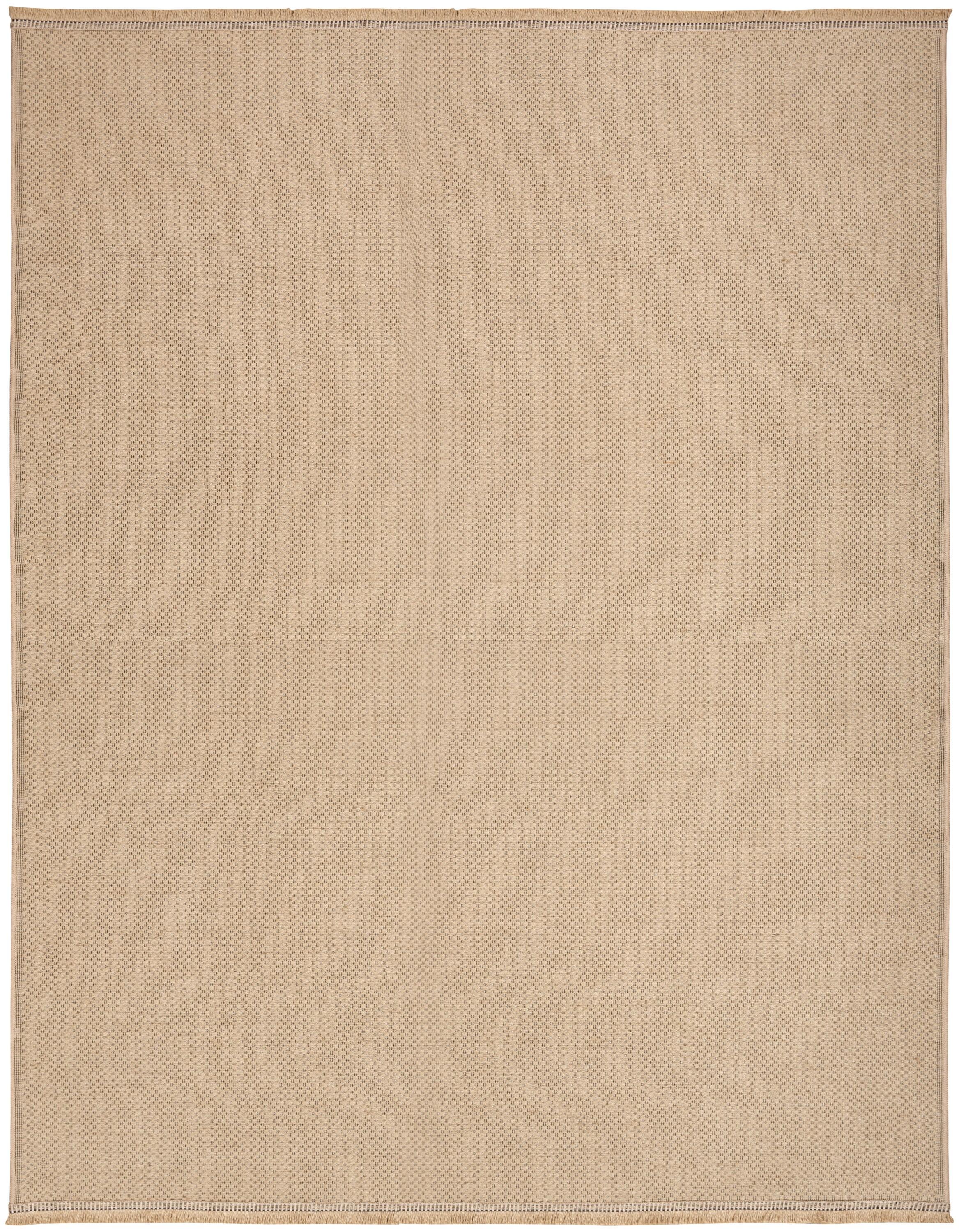 Nourison Washable Jute 7'10" x 9'10" Natural Modern Indoor Rug