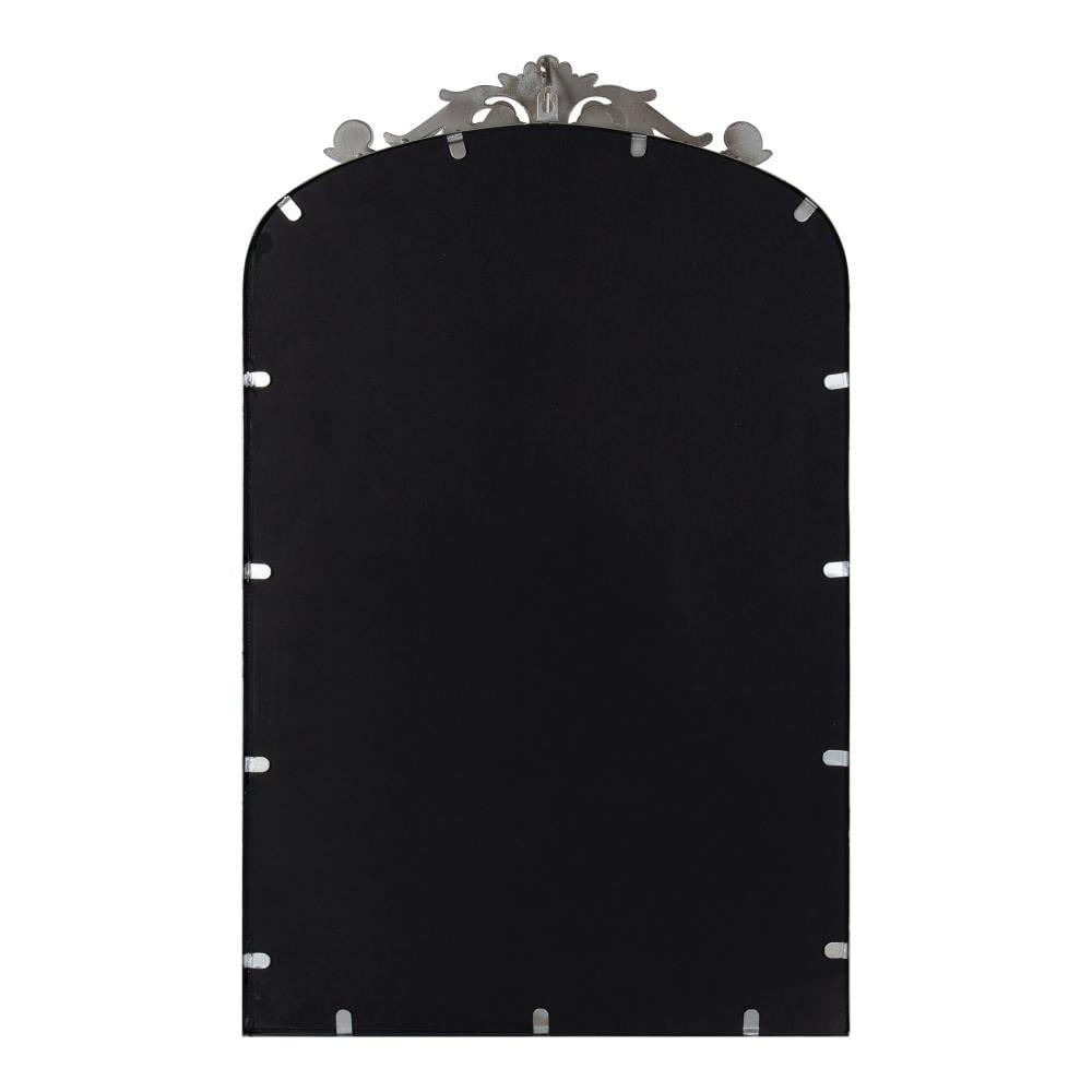 19" x 31" Arendahl Traditional Arch Decorative Wall Mirror Silver - Kate & Laurel: Metal Frame, Baroque Inspired, Easy to Hang