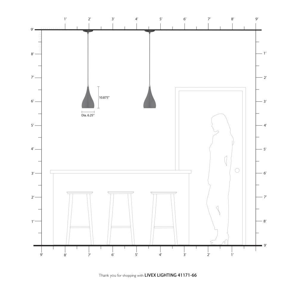 Schultz Single Light Metal Dimmable Pendant