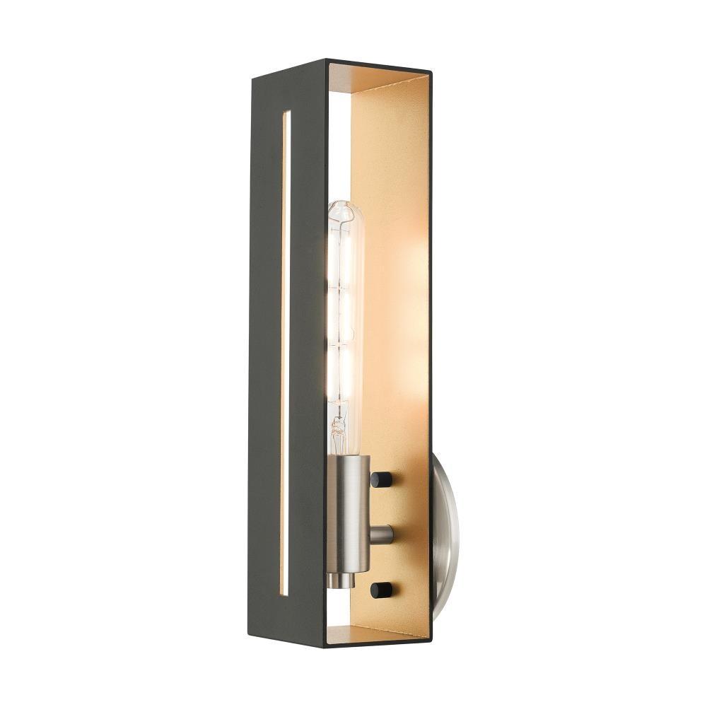 Livex Lighting Soma 1 - Light Wall Light in  Textured Black