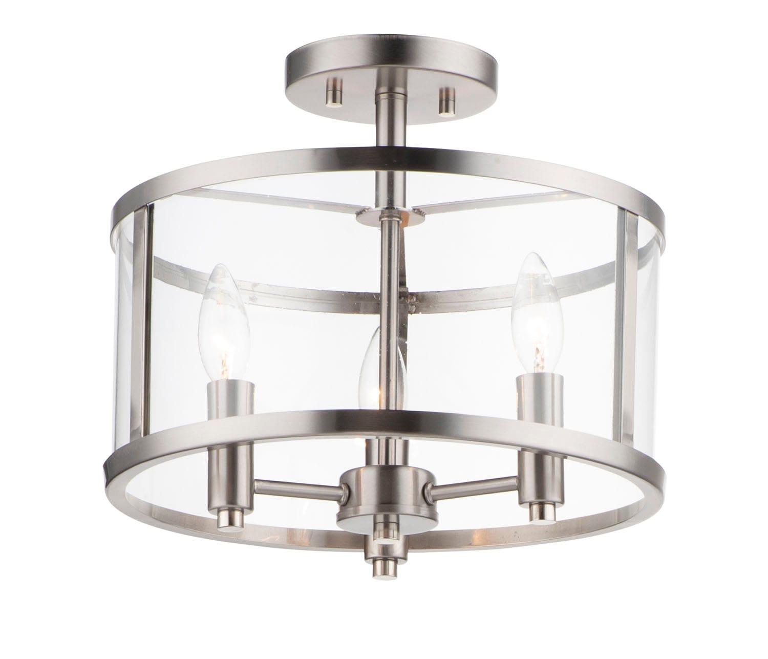 Maxim Lighting - Sentinel - 3 Light Semi-Flush Mount-11.75 Inches Tall and 13.25