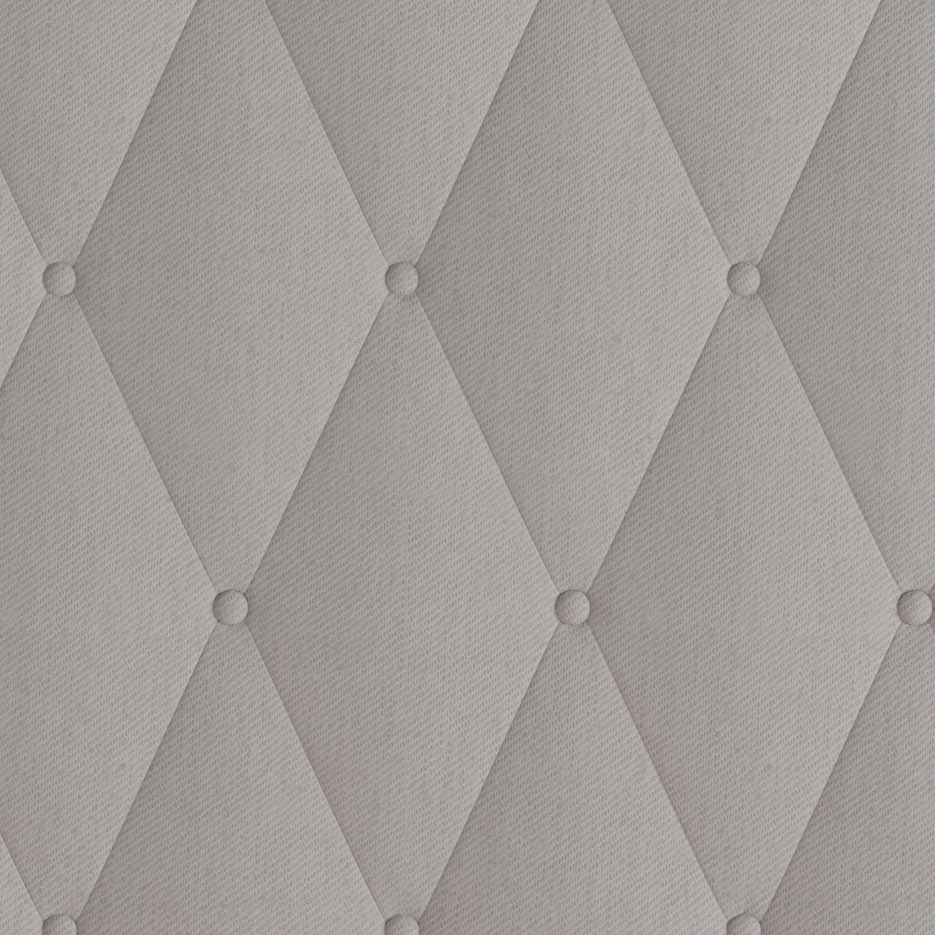 Flash Furniture Riverdale Queen Size Tufted Upholstered Platform Bed in Light Gray Fabric