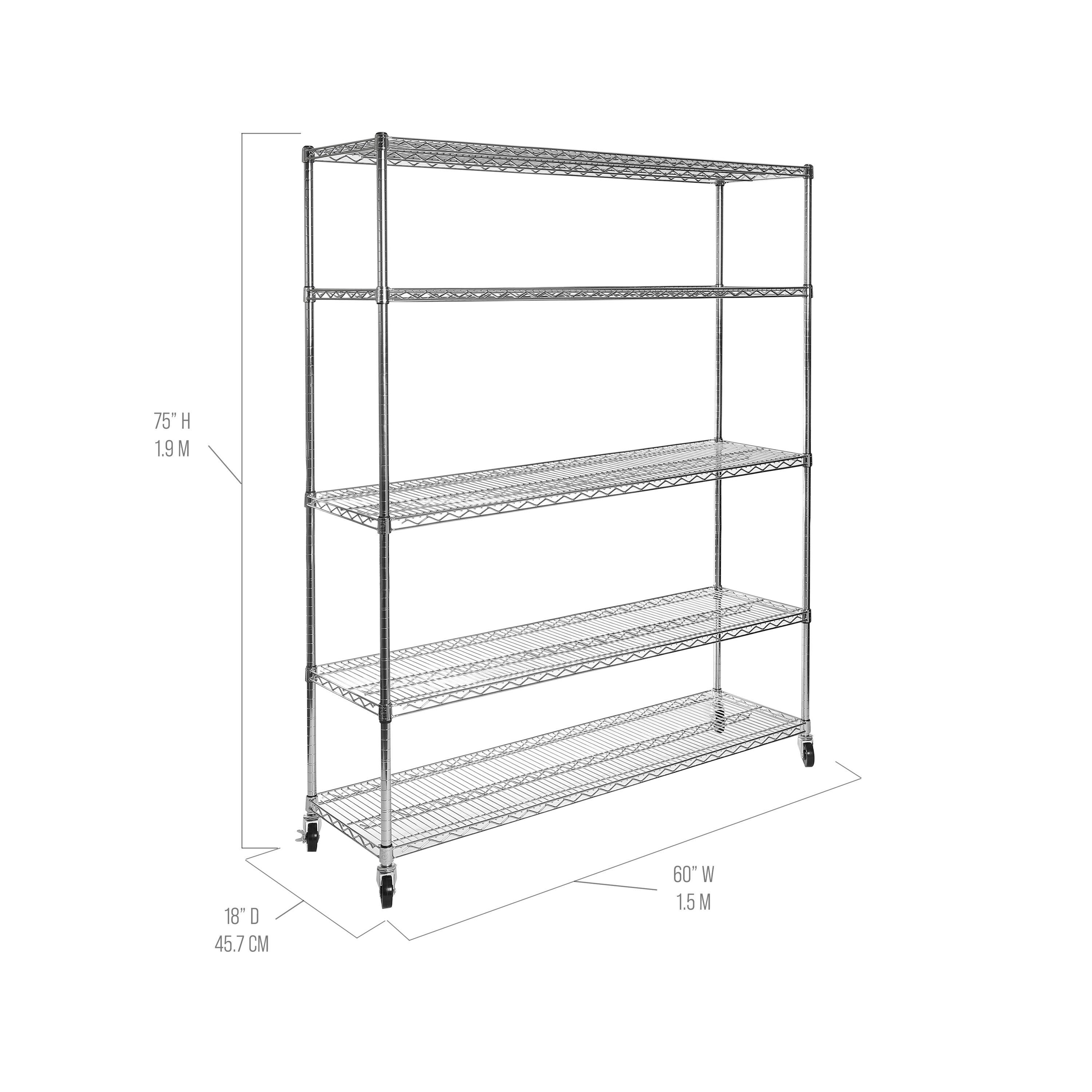 Wire Rolling Storage Cart