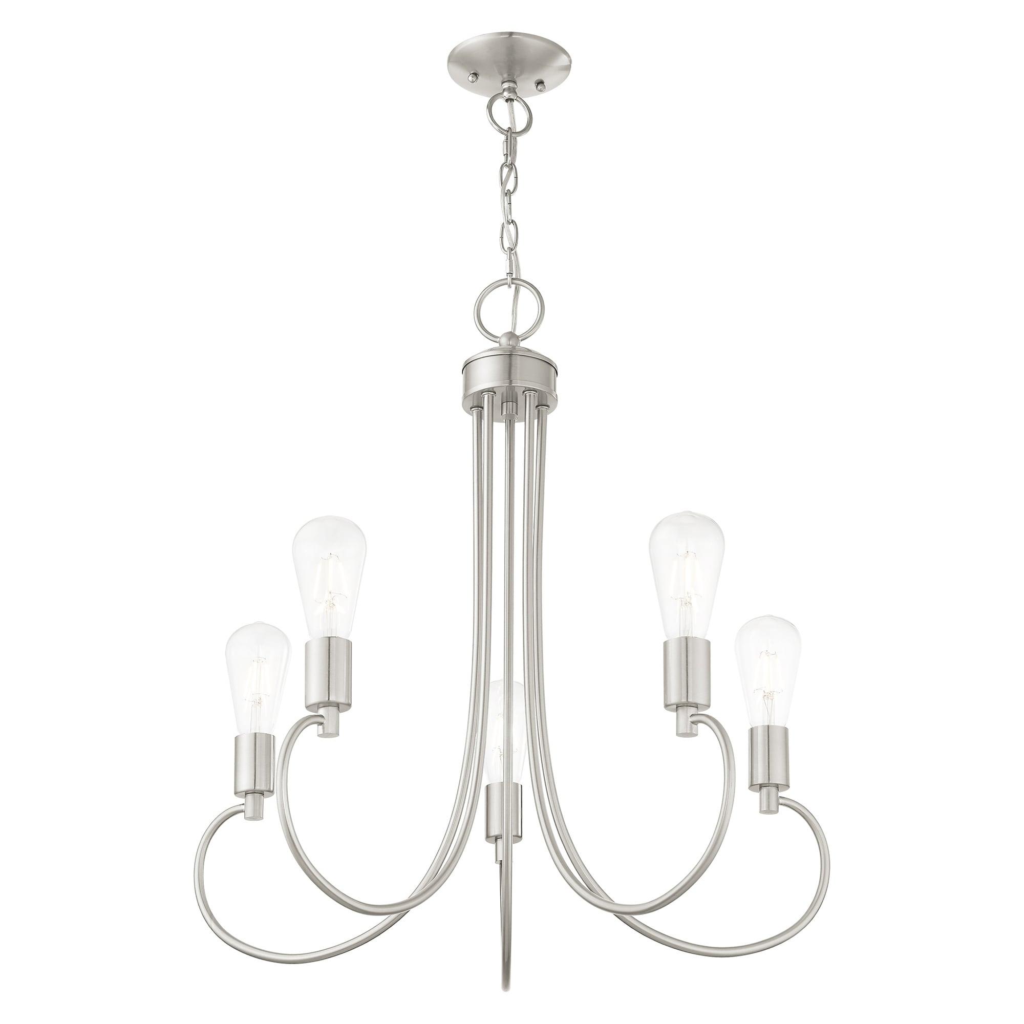 Livex Lighting Bari 5 - Light Chandelier in  Brushed Nickel
