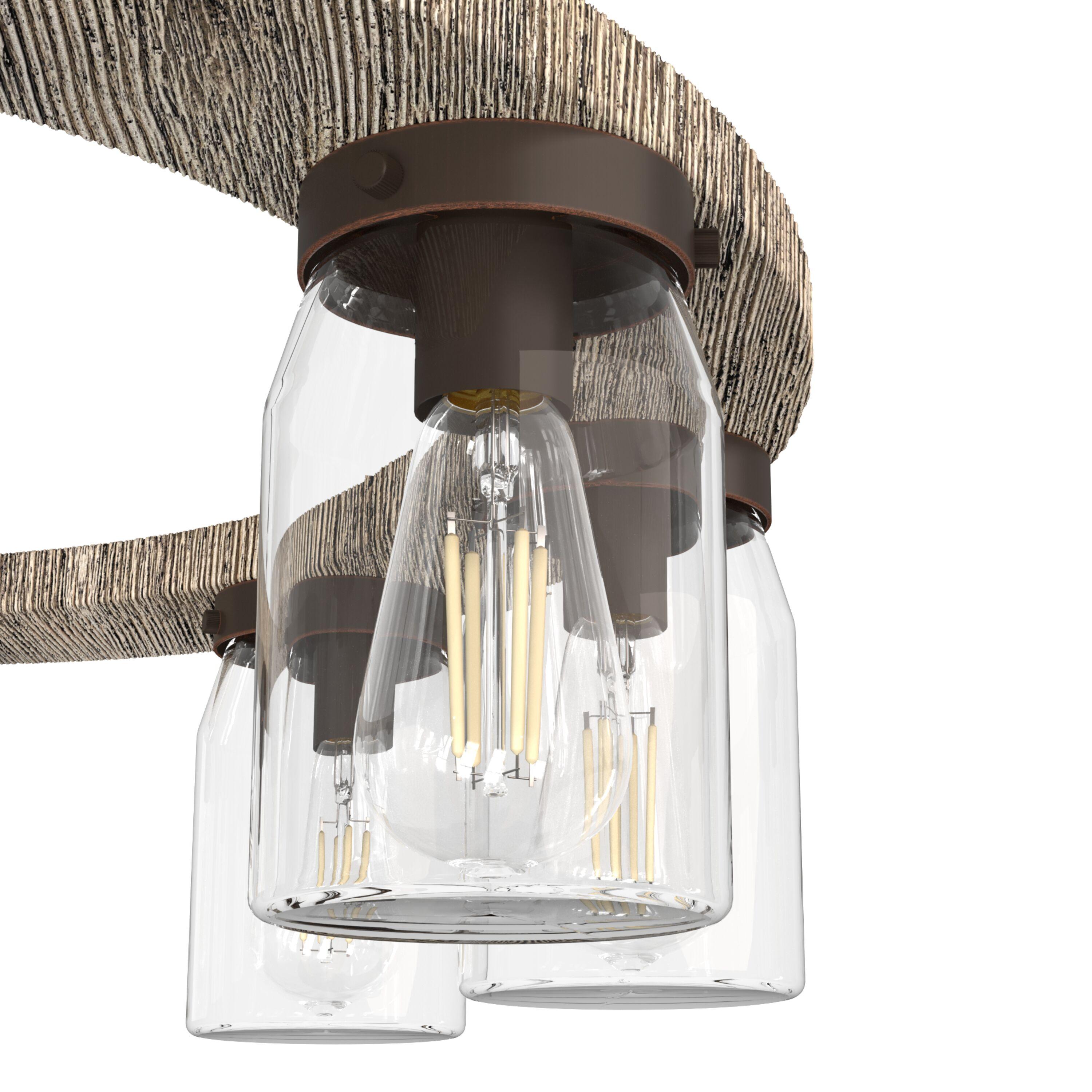Devon Park Onyx Bengal 9-Light Bronze Wagon Wheel Chandelier