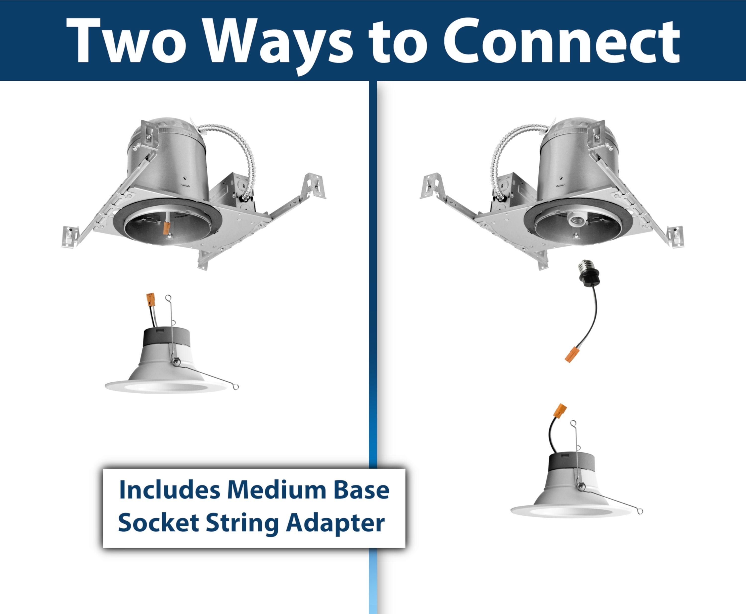 6'' Dimmable Air-Tight IC Rated LED Retrofit Recessed Lighting Kit