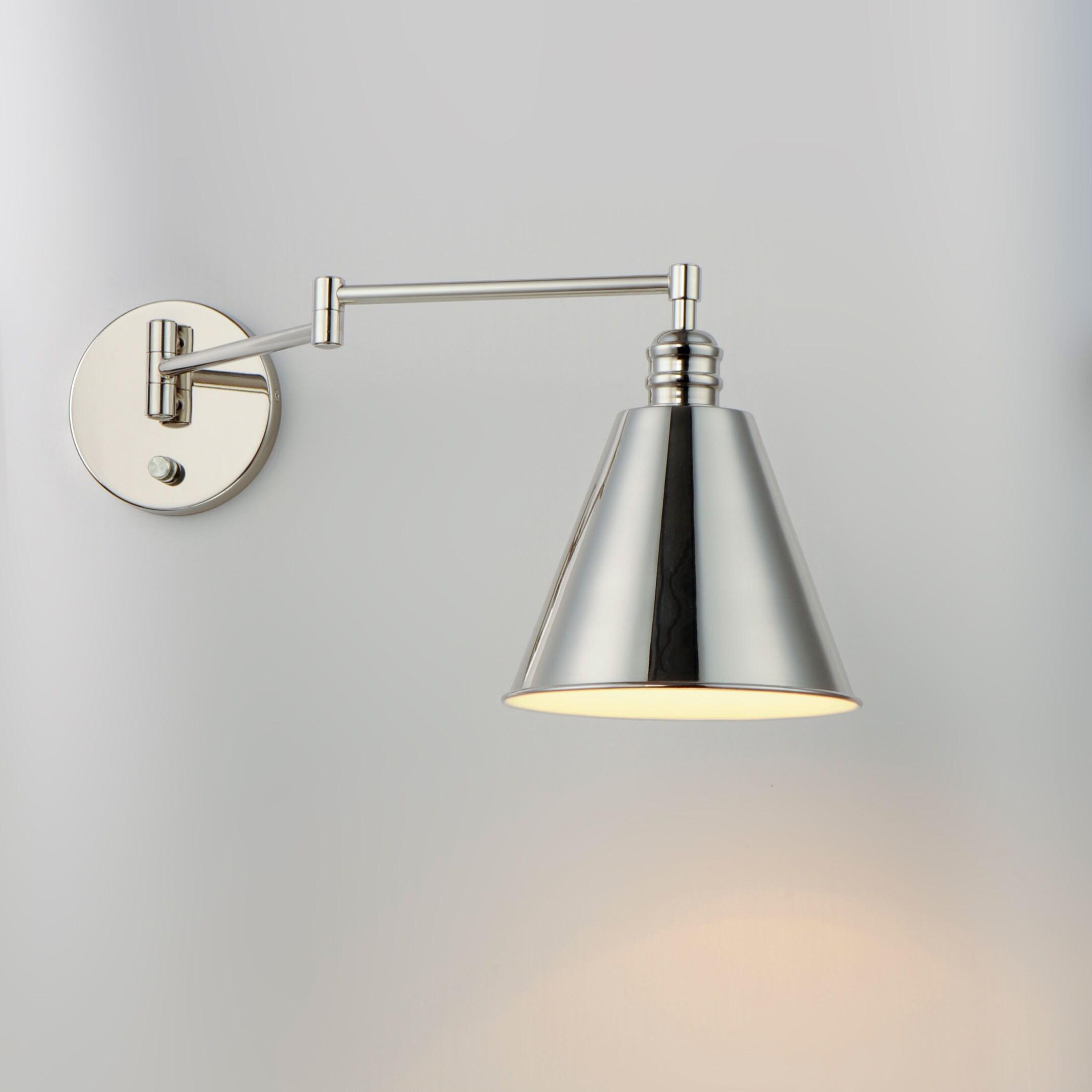 Maxim Lighting Library 1 - Light Swing Arm Lamp in  Polished Nickel