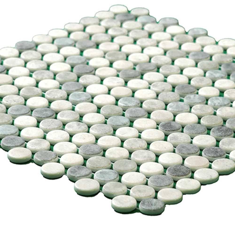 Eterna Penny 12"x12" Recycled Glass Mosaic Tile