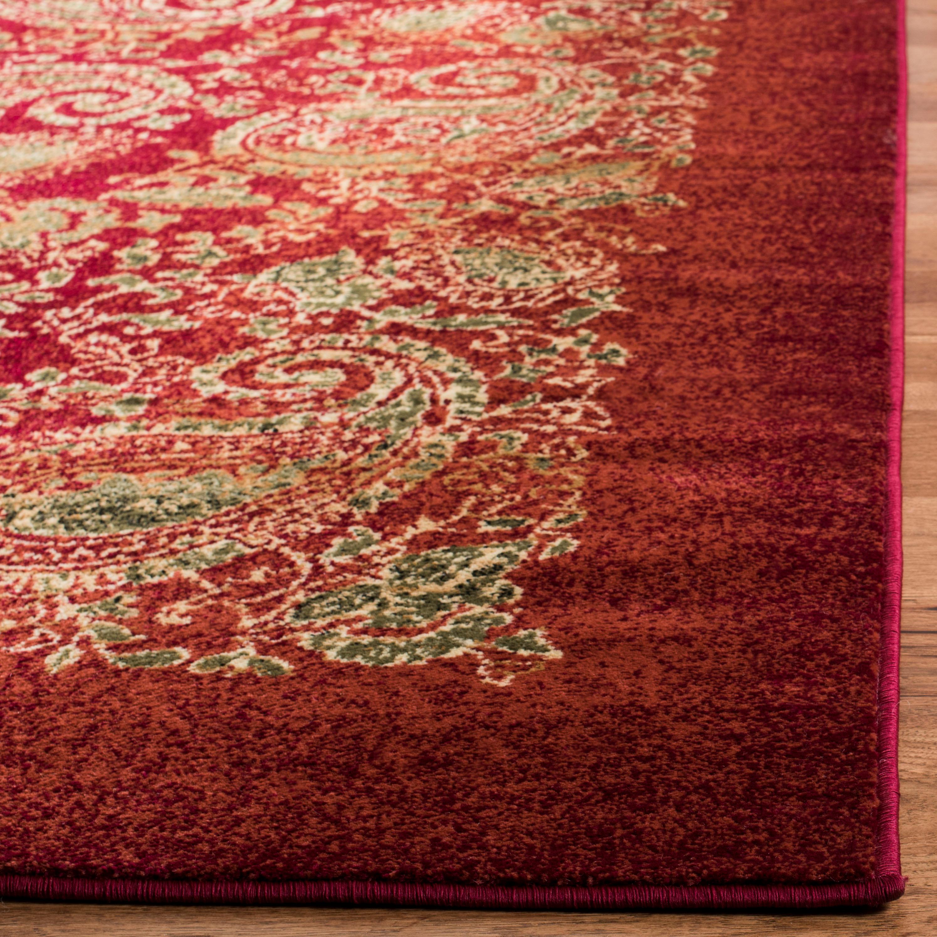 Lyndhurst LNH224 Power Loomed Runner Rug - Red/Multi - 2'3"x8' - Safavieh
