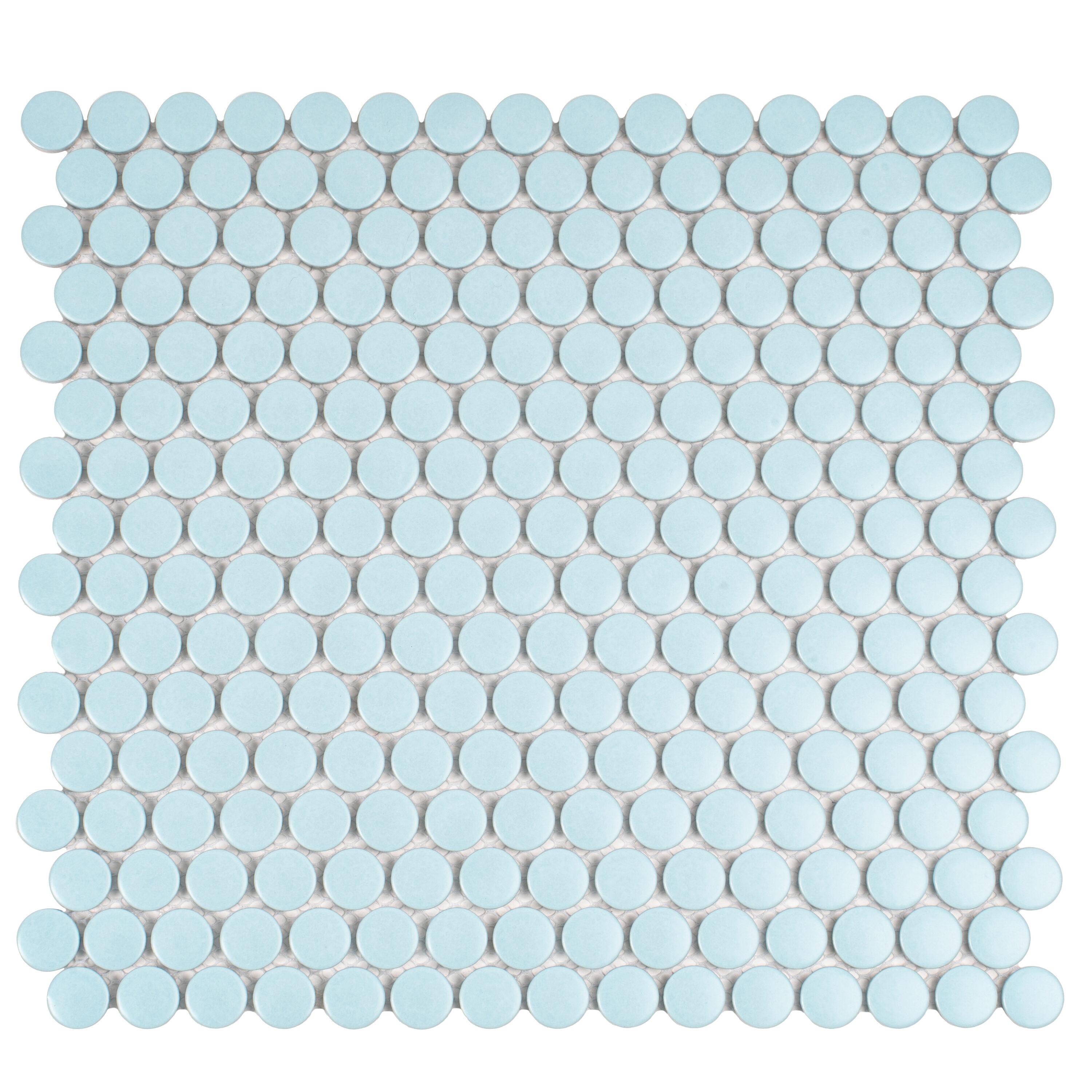 Cirkel 11.46'' W x 12.4'' L Porcelain Tile Mosaic Sheet