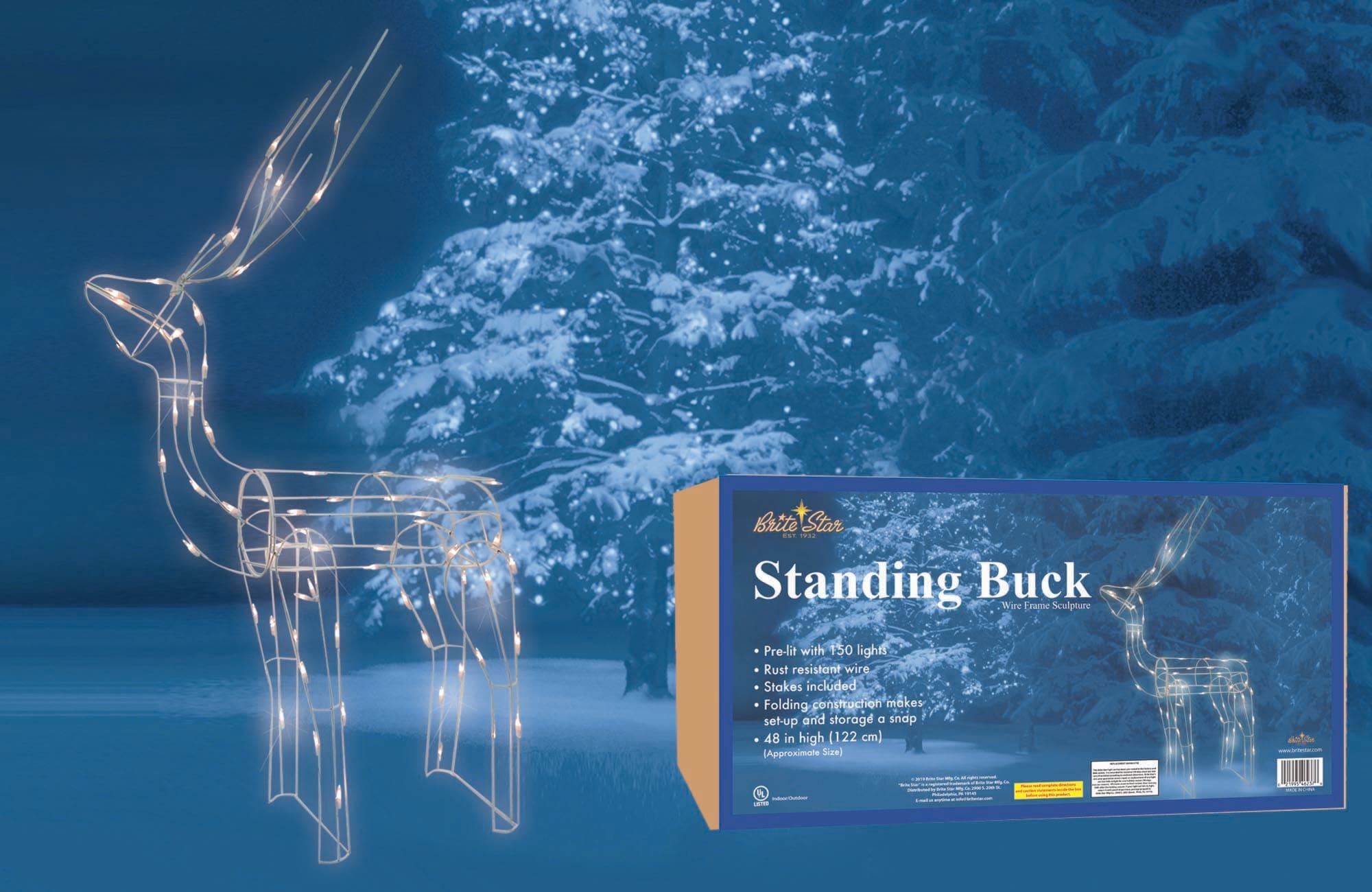 Brite Star 3D Lighted Reindeer