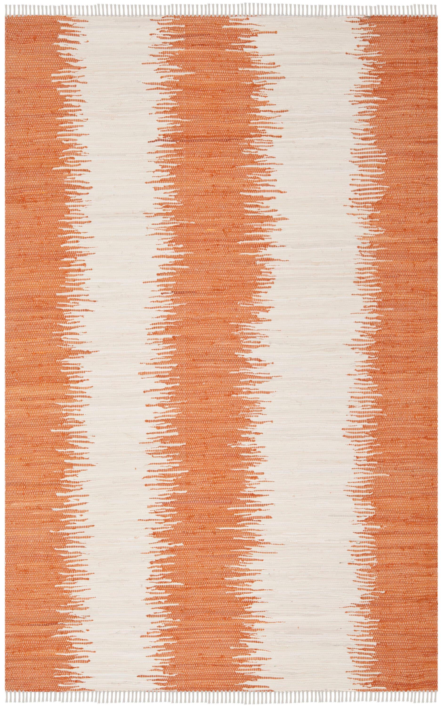 Montauk MTK751 Hand Woven Indoor Accent Rug - Orange - 4'x6' - Safavieh
