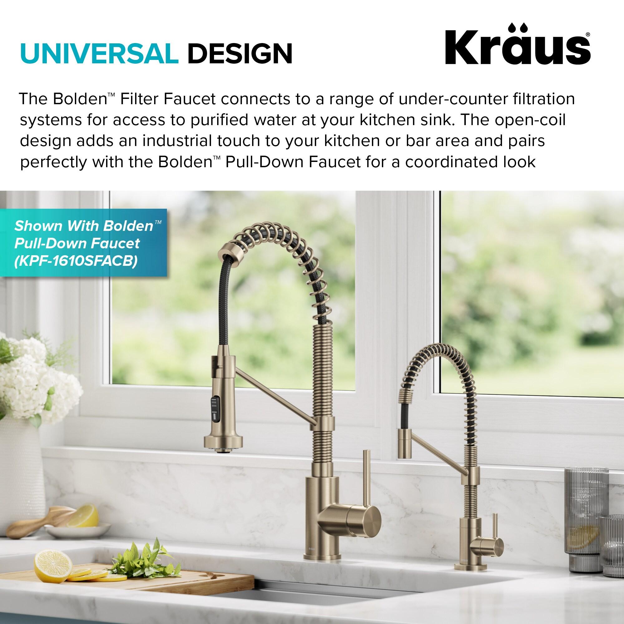 KRAUS Bolden Single Handle Drinking Water Filter Faucet for Reverse Osmosis or Water Filtration System