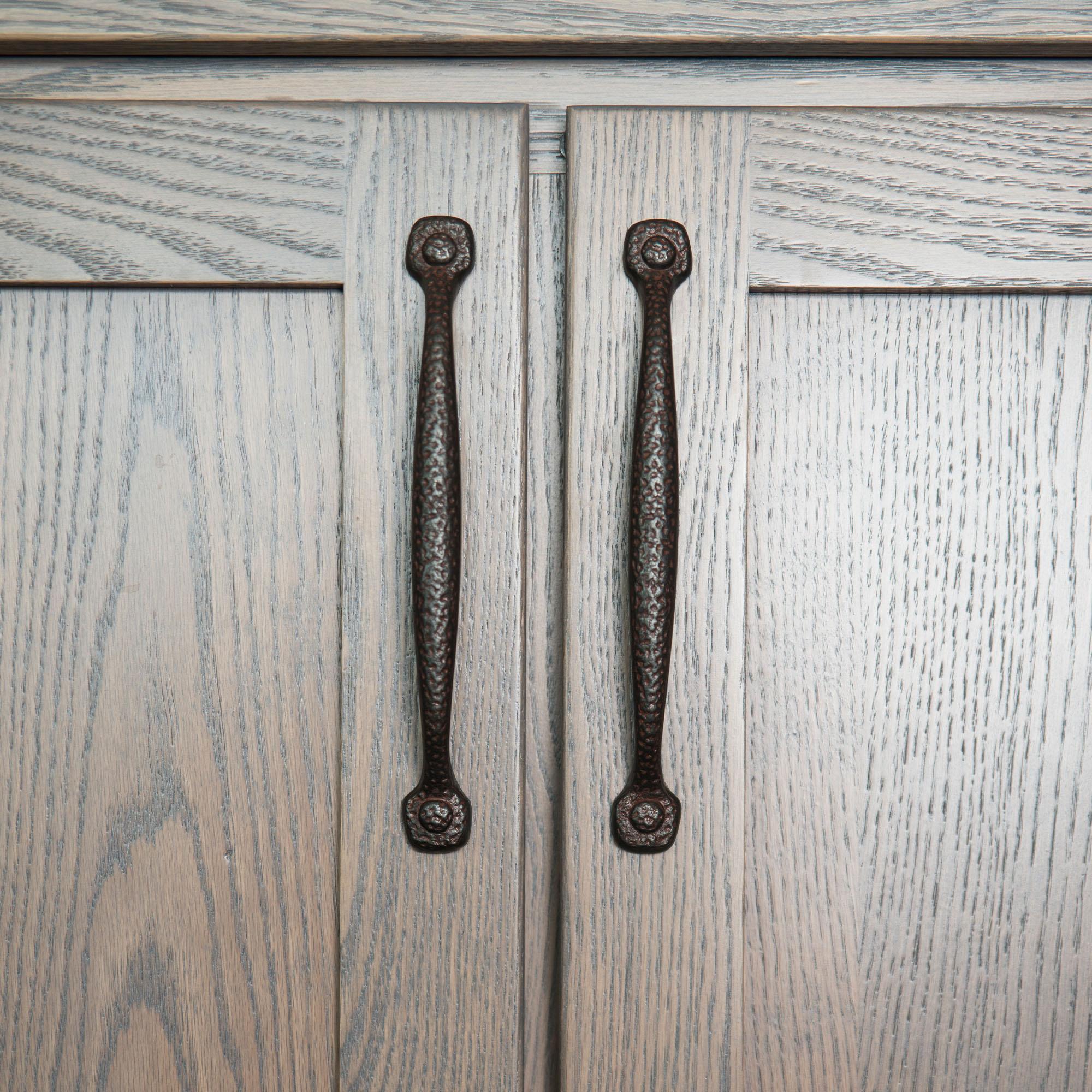 Refined Rustic Kitchen Cabinet Handles, Solid Core Drawer Pulls for Cabinet Doors