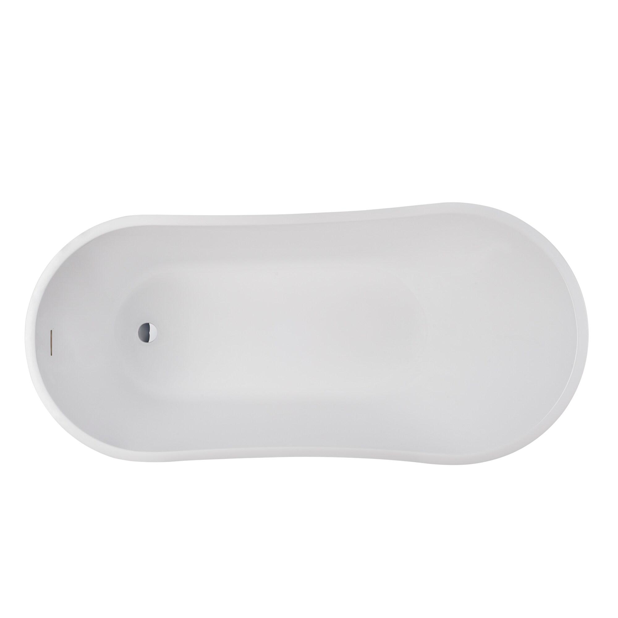 Amara Acrylic Freestanding Soaking Bathtub