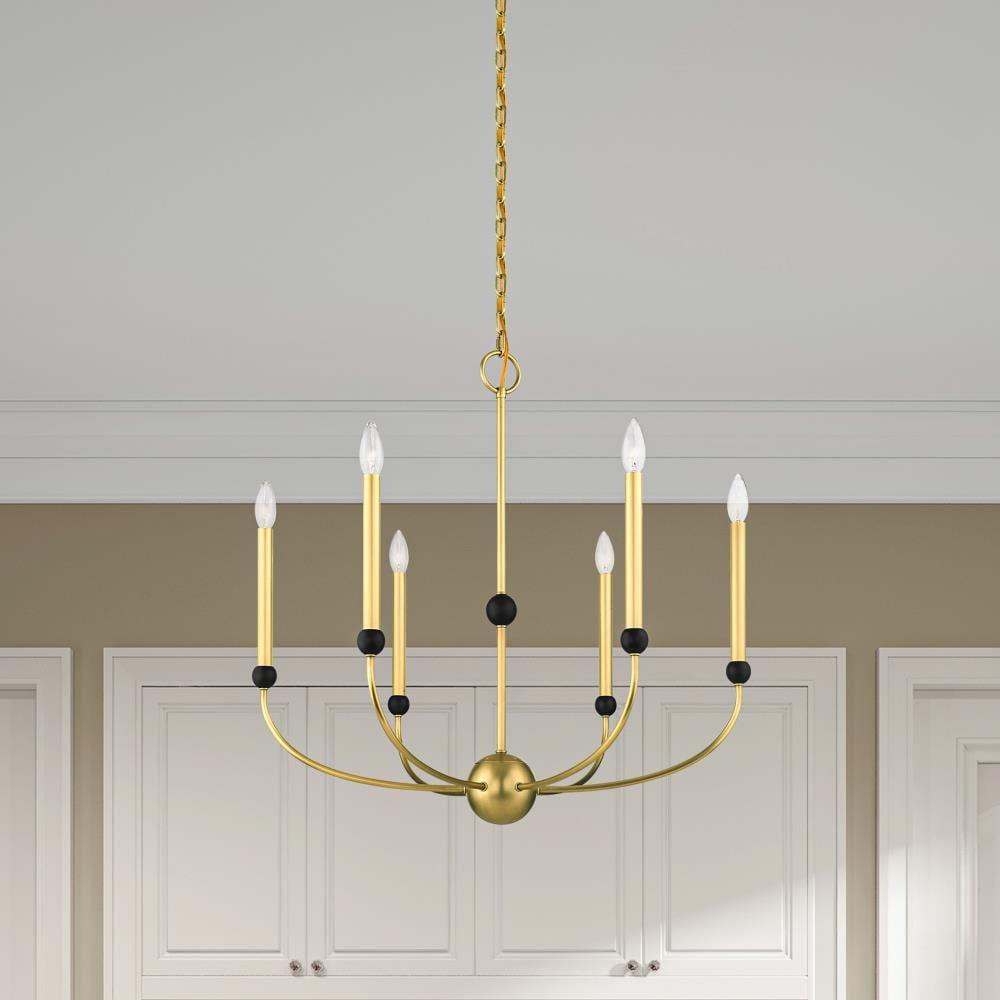6 - Light Dimmable Chandelier