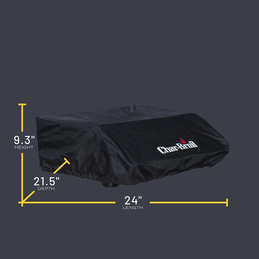 Charbroil Universal 24-in W x 9.25-in H Black Flat top grill Cover