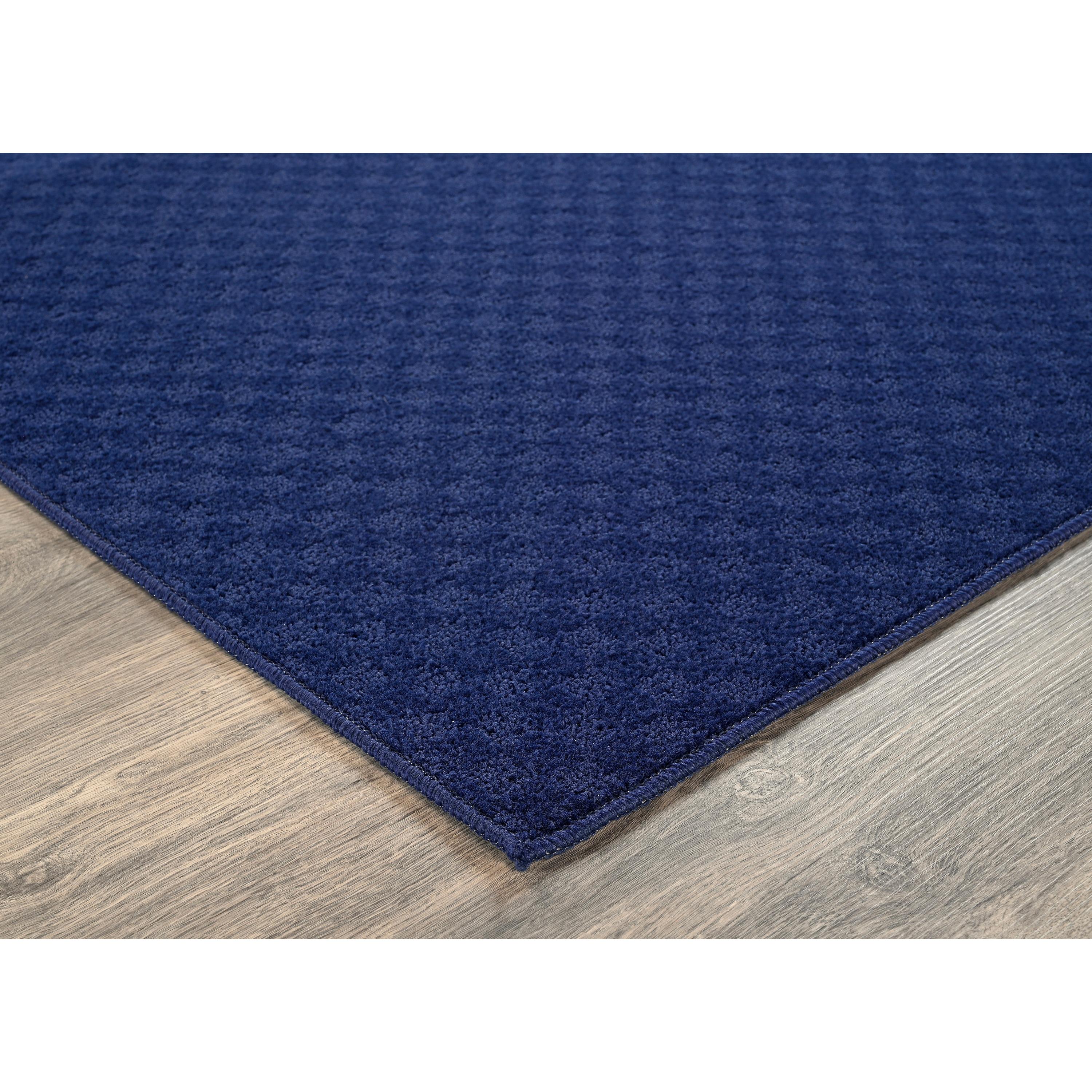 Garland Rug Medallion Navy Indoor Area Rug, 5' x 7'