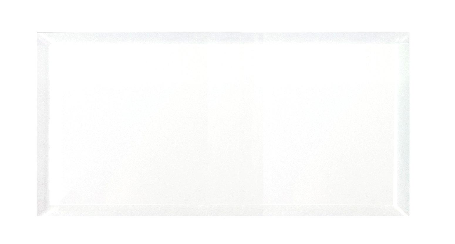 Frosted Elegance 8 in. x 16 in. Diamond Grade Glass Beveled Large Format Subway Decorative Kitchen & Bathroom Wall Tile