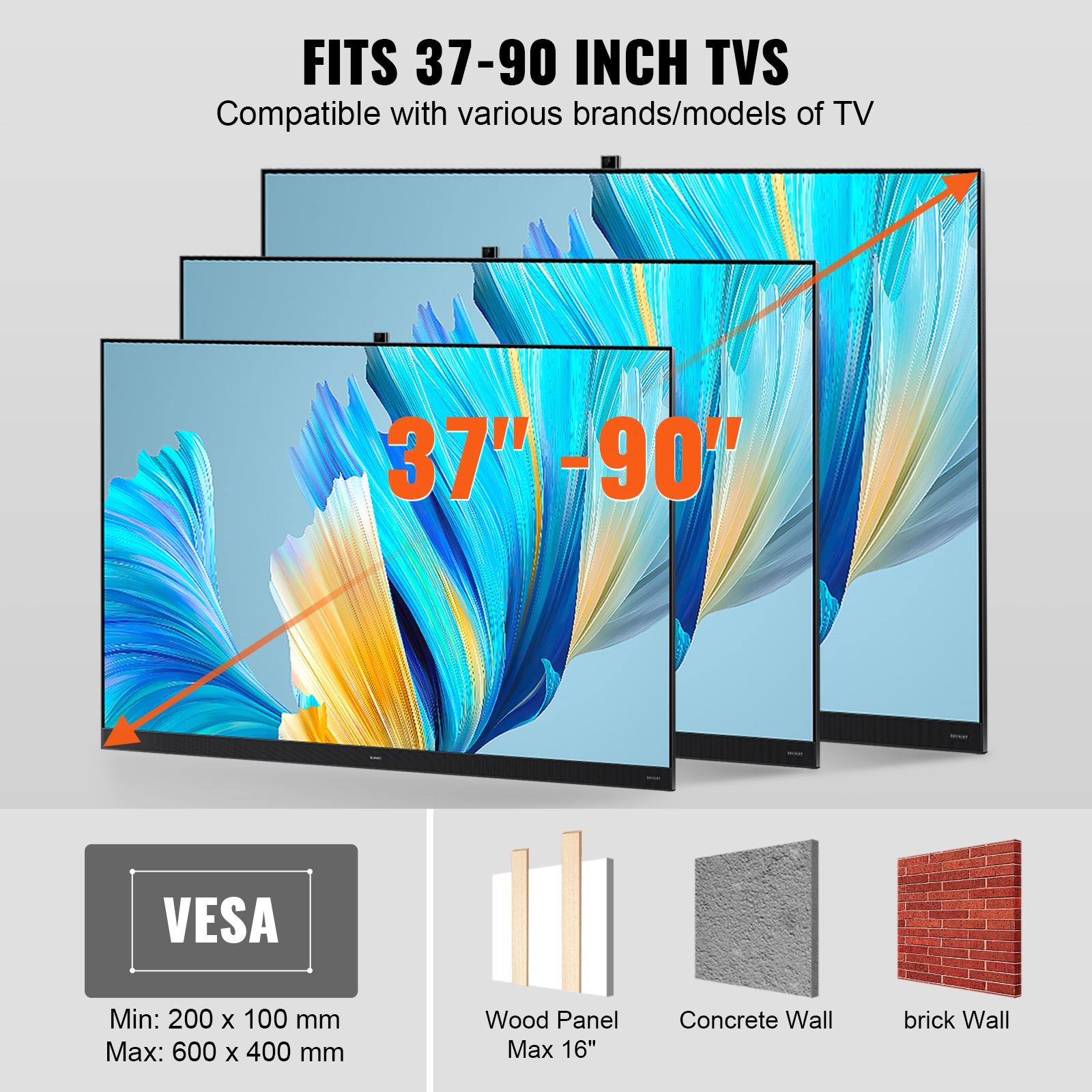VEVOR VEVOR Full Motion TV Mount Fits for 37-90 inch TVs