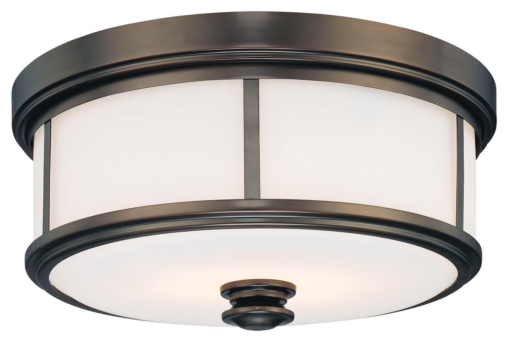 Harvard Court Glass Flush Mount