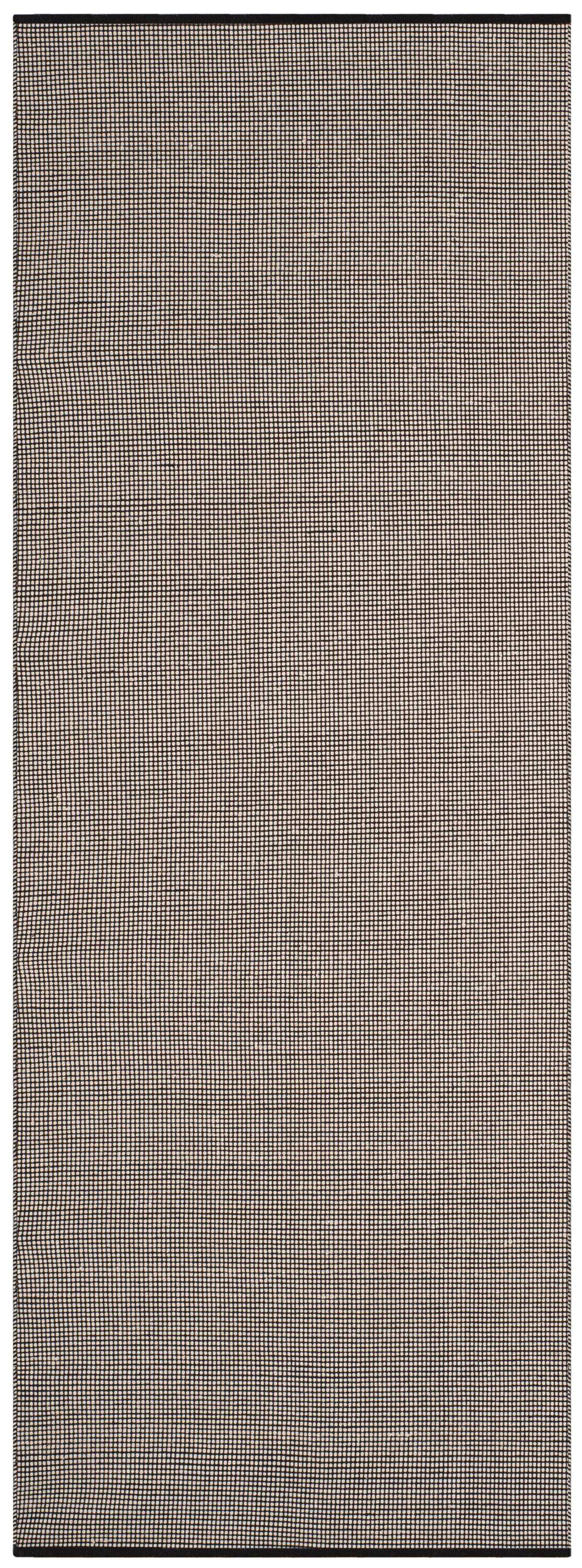 Montauk MTK345 Hand Woven Indoor Runner Rug - Ivory/Black - 2'3"x6' - Safavieh