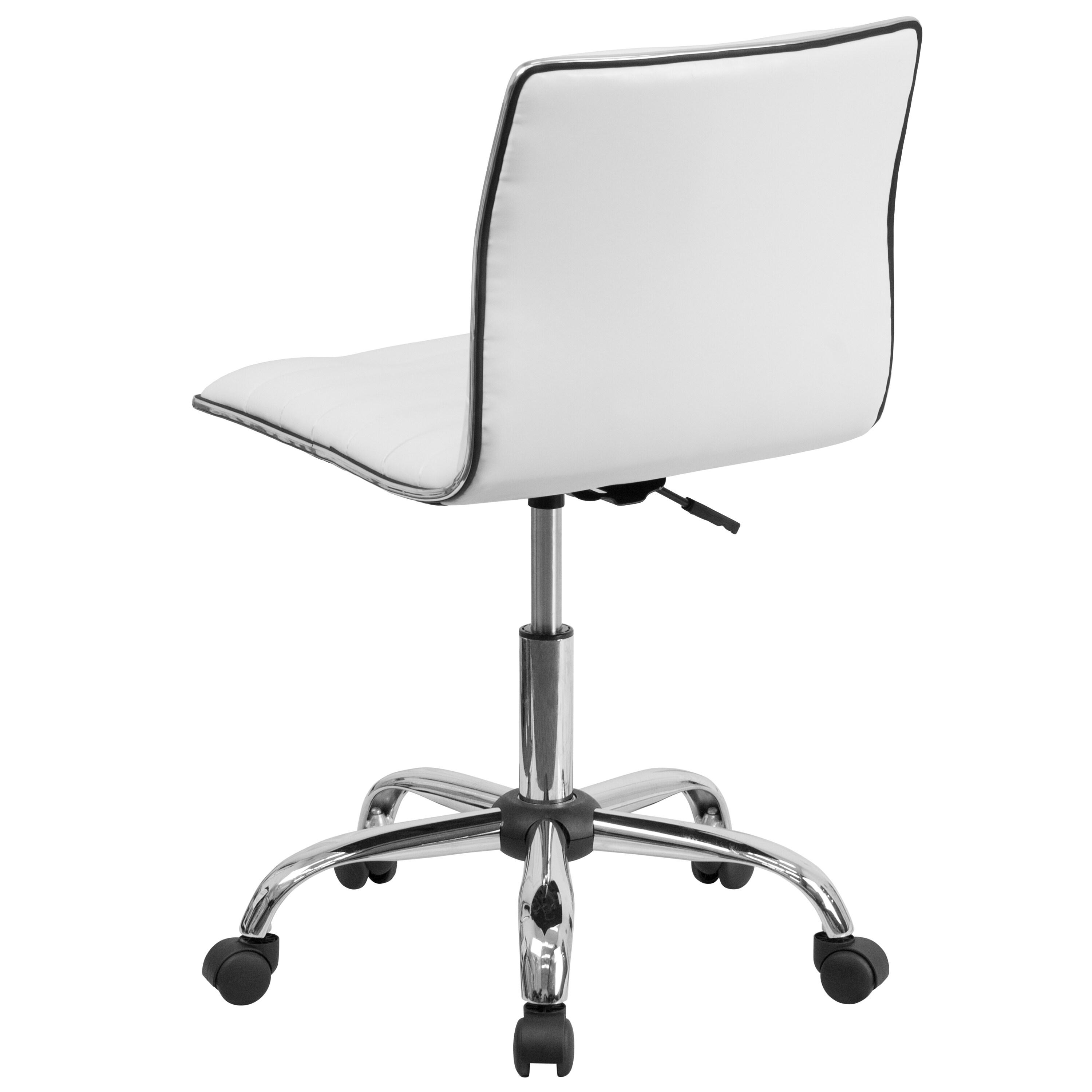 Flash Furniture Low Back Designer Armless Ribbed Swivel Task Office Chair