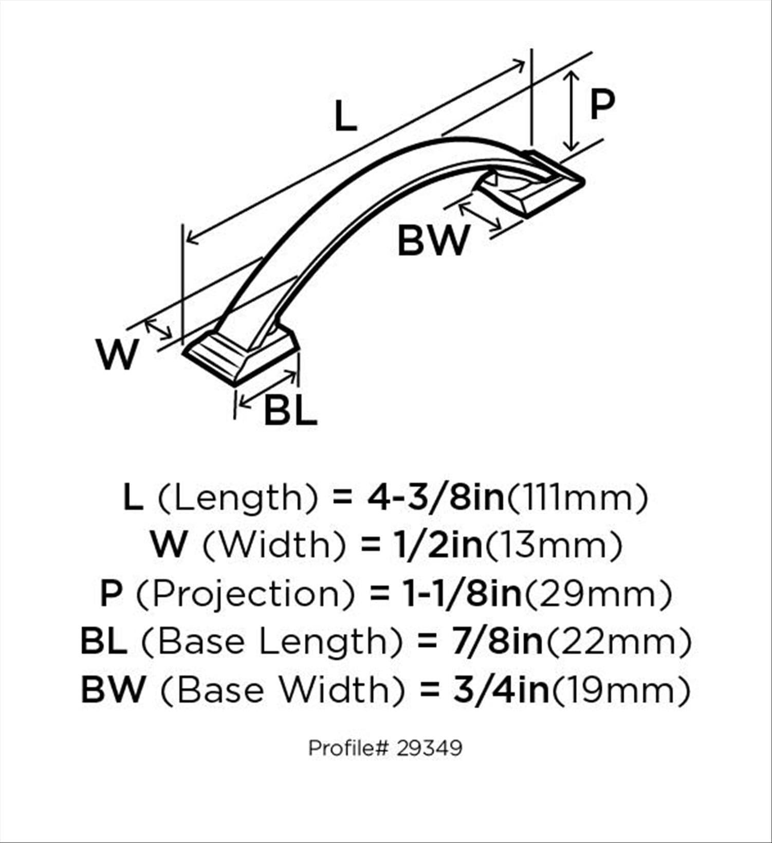 Satin Nickel 3-Inch Brushed Cabinet Pull with Mounting Hardware