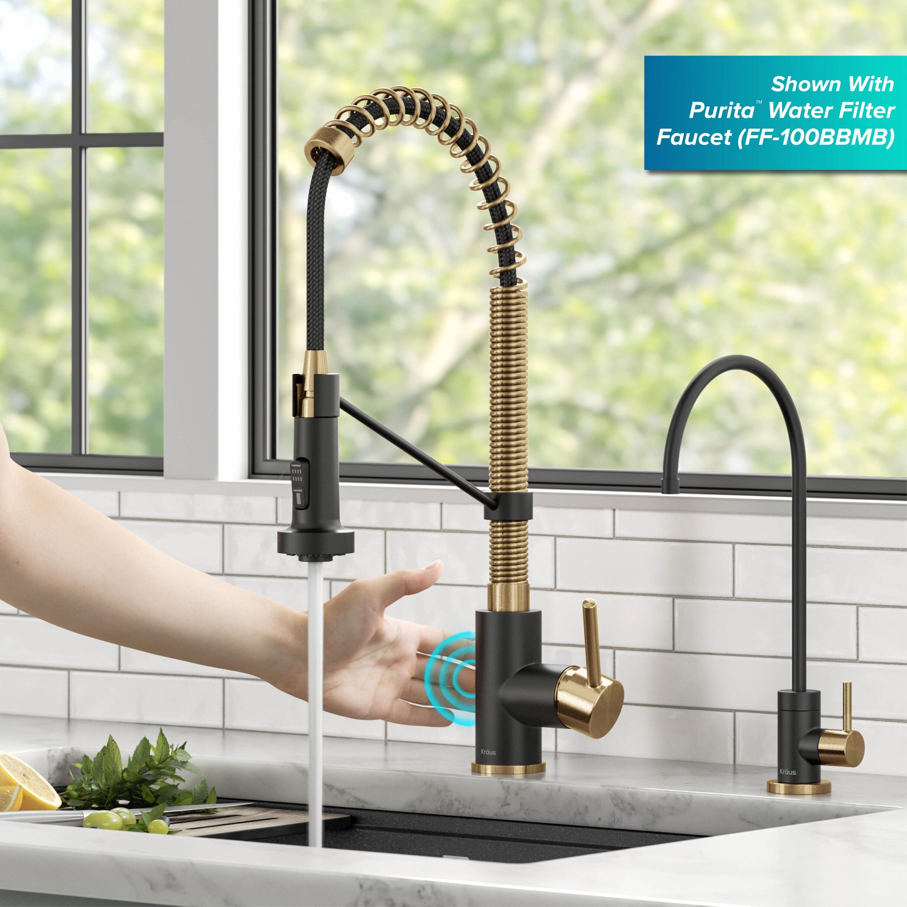 Kraus Bolden Touchless Sensor Commercial Style 2-Function Single Handle Pull-Down Kitchen Faucet